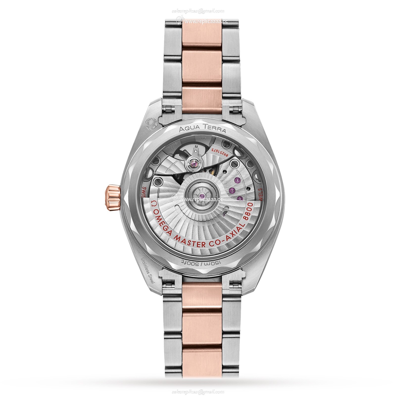 Replica Omega Seamaster Aqua Terra 150M Co-Axial Master Chronometer 34mm Ladies details O22020342060001