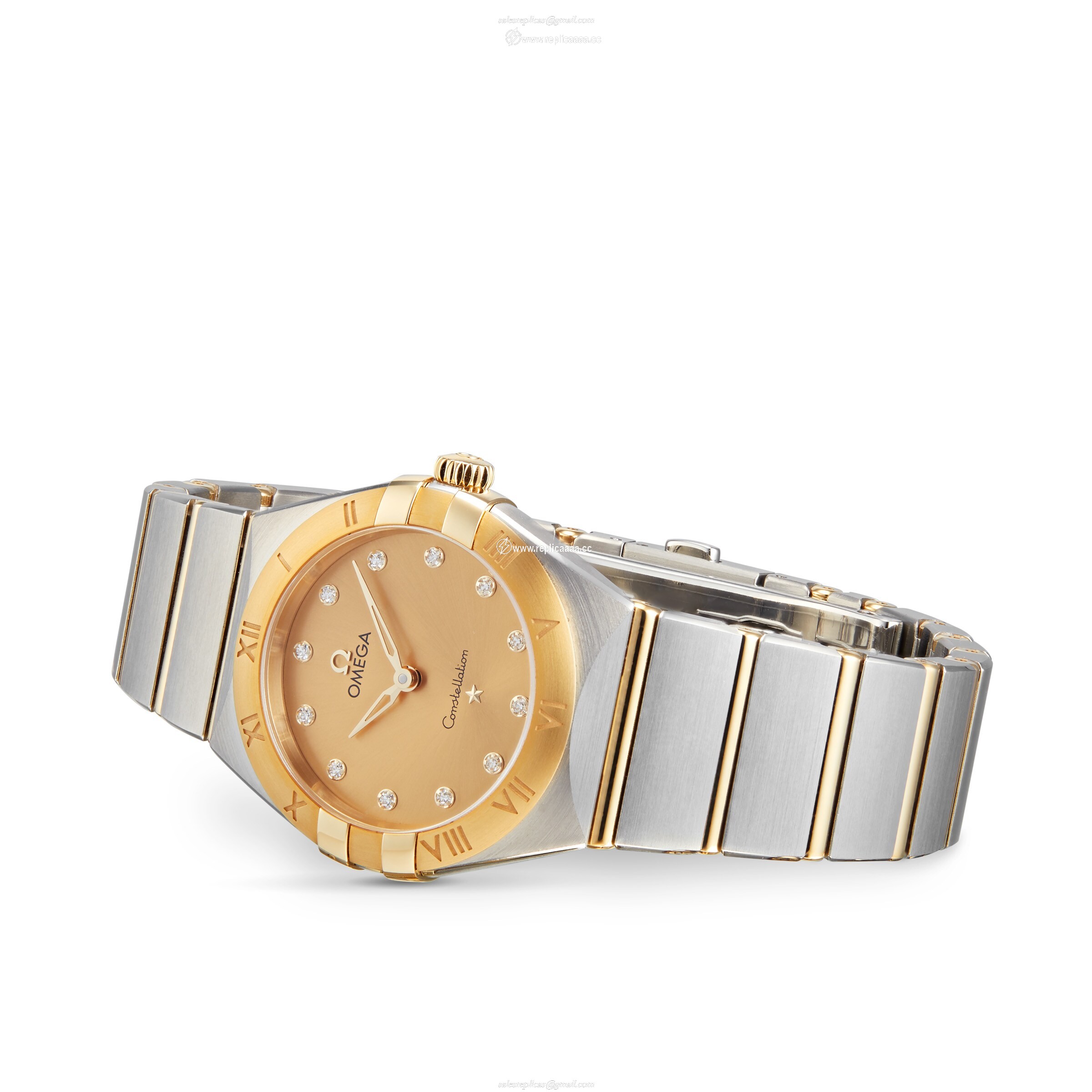 Replica Omega Constellation Manhattan 28mm Ladies details O13120286058001 2 Replica Omega Constellation Manhattan 28mm Ladies details O13120286058001