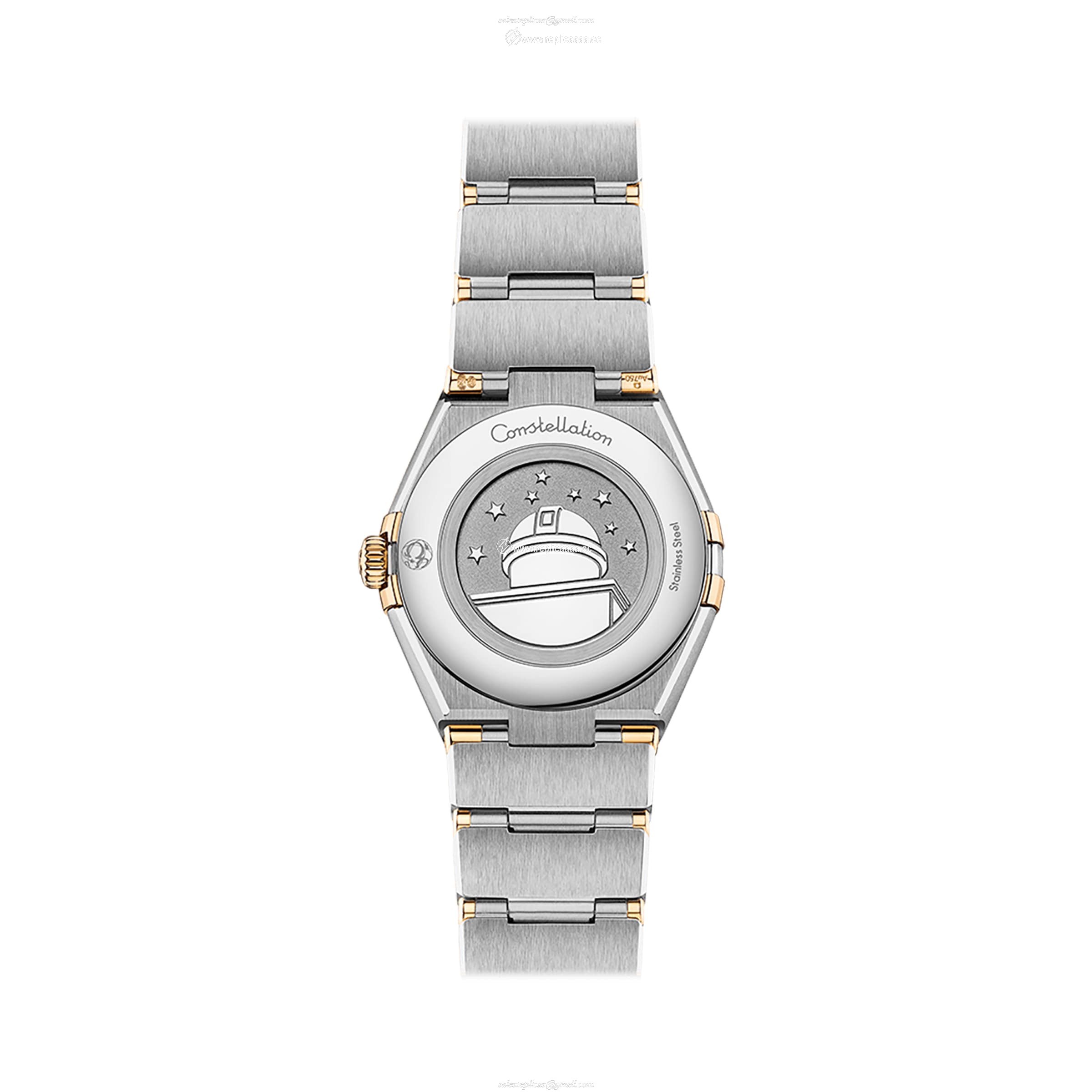Replica Omega Constellation Manhattan 28mm Ladies details O13120286055002