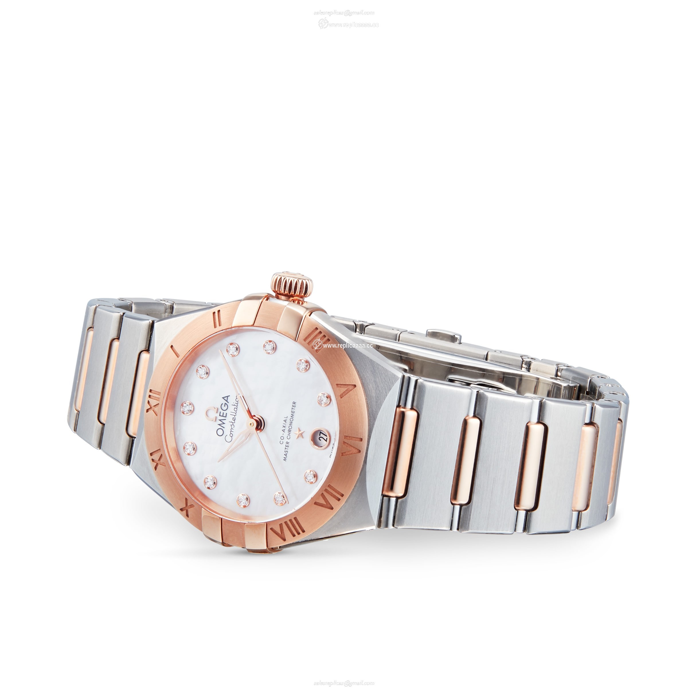 Replica Omega Constellation Manhattan Co-Axial 29mm Ladies details O13120292055001