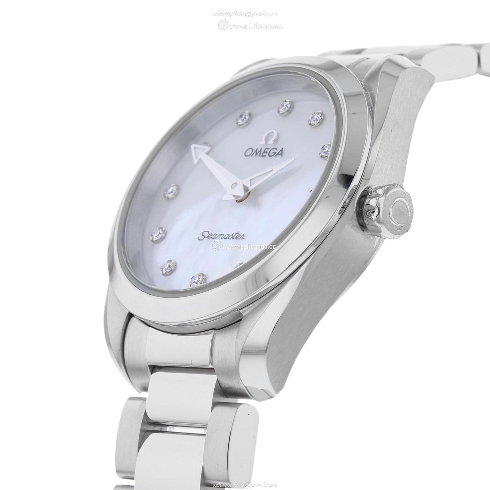 Replica Omega Seamaster Aqua Terra 150M Ladies 28mm Quartz Diamond Dot details O22010286055001 2 Replica Omega Seamaster Aqua Terra 150M Ladies 28mm Quartz Diamond Dot details O22010286055001