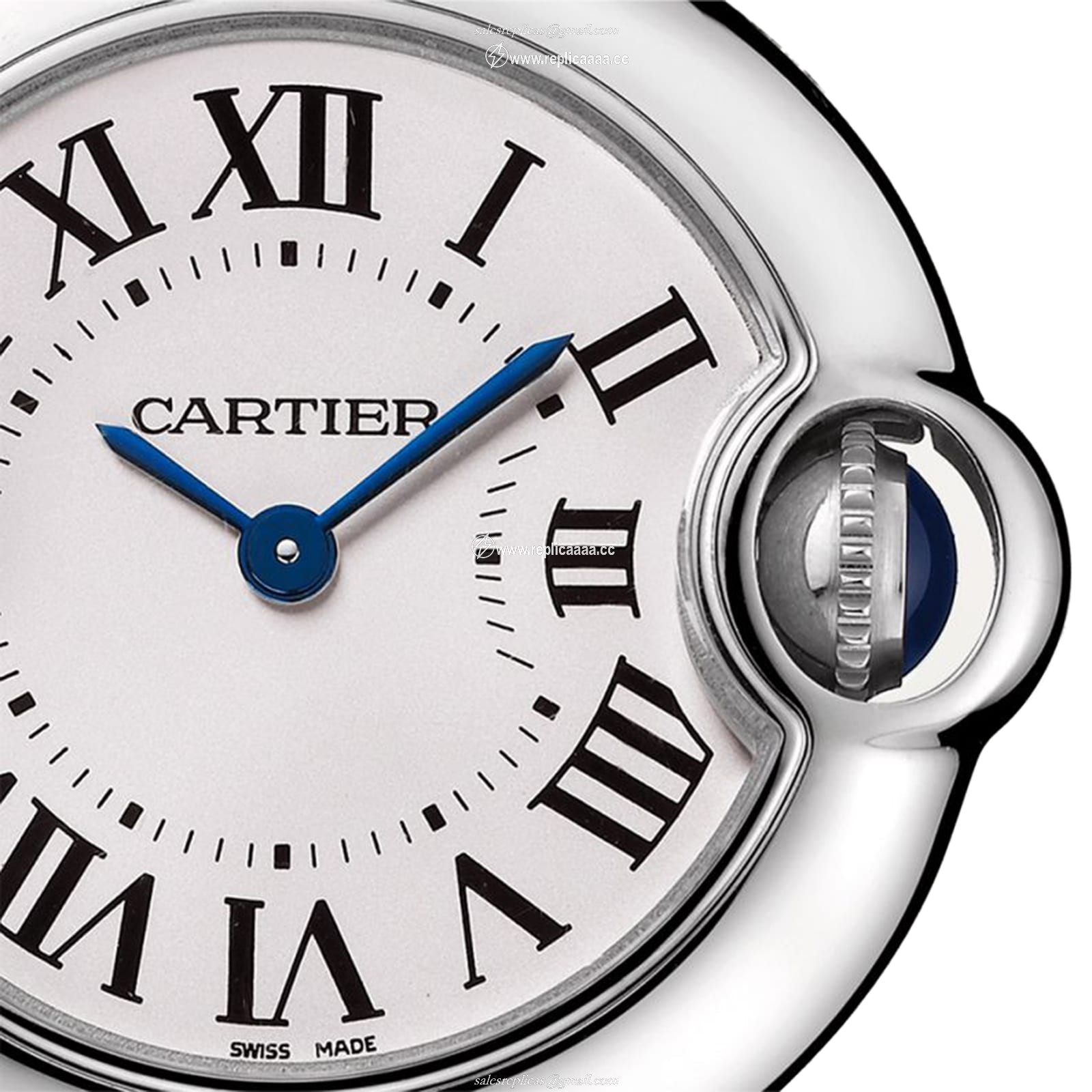 Replica Cartier Ballon Bleu de Cartier details 28mm quartz movement steel case WSBB0067