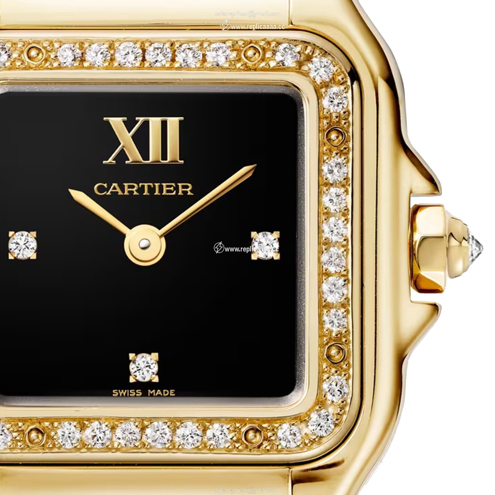 Replica Cartier Panthere De Cartier details Small Model Quartz Movement Yellow Gold WJPN0053