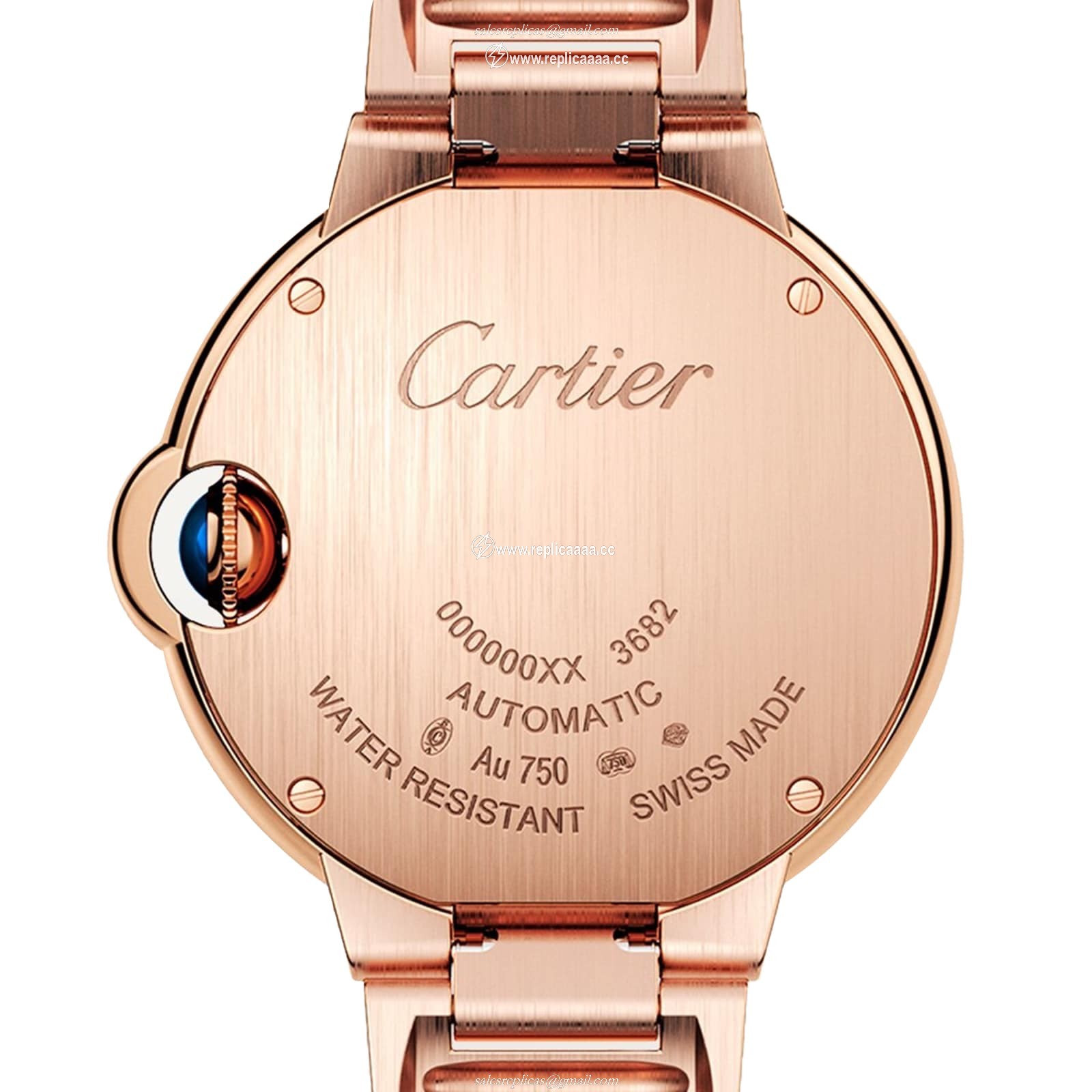 Replica Cartier Ballon Bleu De Cartier details 33mm Mechanical Movement With Automatic Winding Rose Gold WGBB0042 2 Replica Cartier Ballon Bleu De Cartier details 33mm Mechanical Movement With Automatic Winding Rose Gold WGBB0042