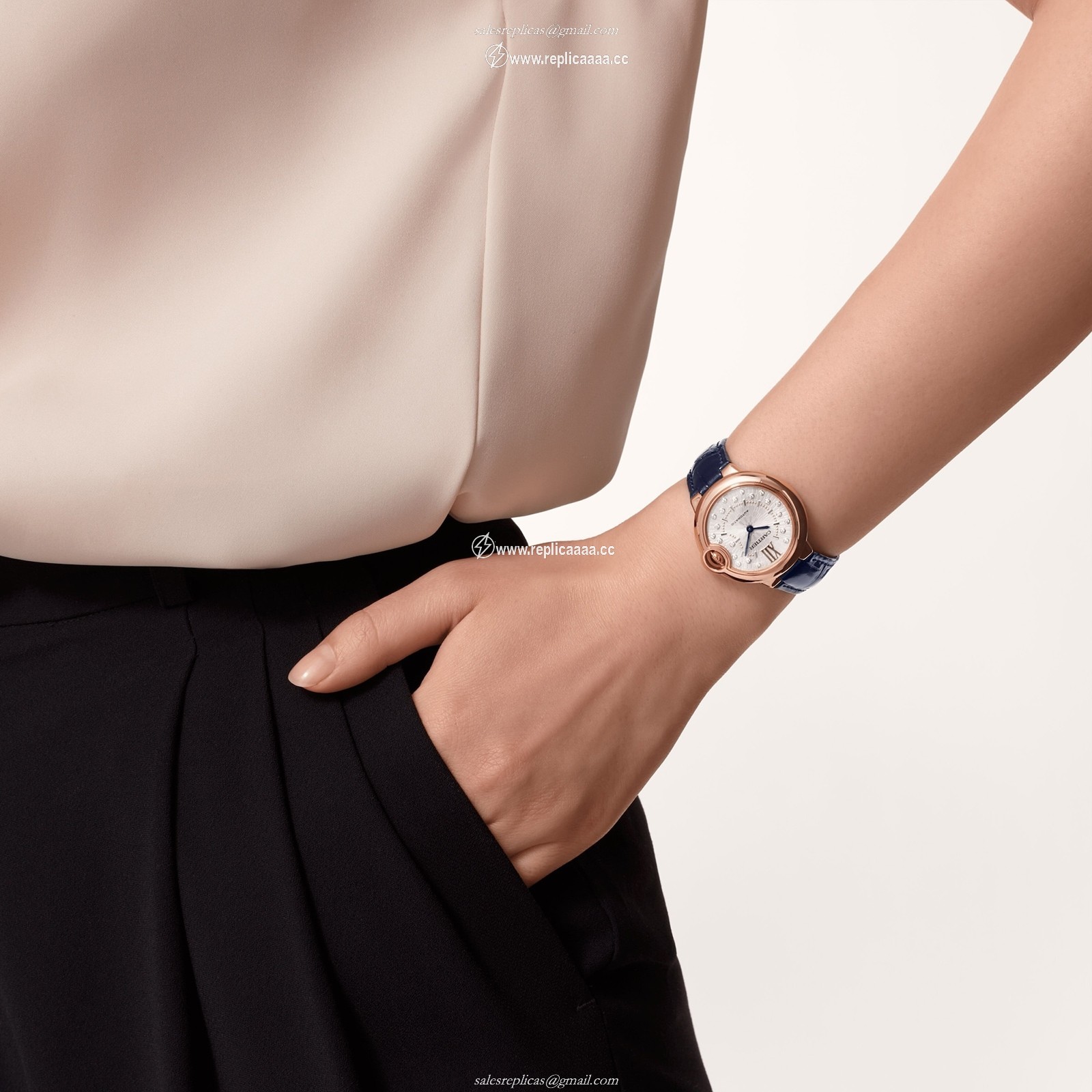Replica Cartier Ballon Bleu De Cartier details 33mm Self-Winding Mechanical Movement Rose Gold WGBB0052 2 Replica Cartier Ballon Bleu De Cartier details 33mm Self-Winding Mechanical Movement Rose Gold WGBB0052