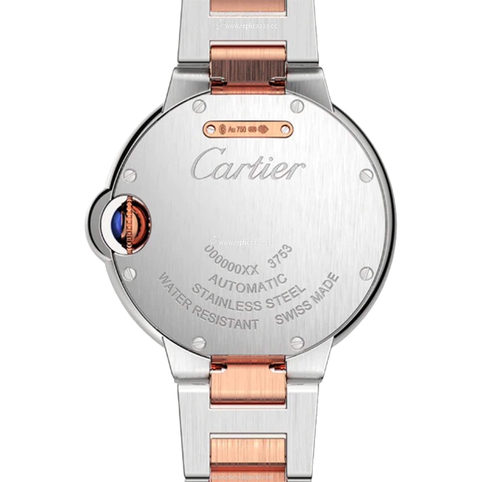 Replica Cartier Ballon Bleu De Cartier details 33mm Mechanical Movement With Automatic Winding Steel Rose Gold W3BB0021 2 Replica Cartier Ballon Bleu De Cartier details 33mm Mechanical Movement With Automatic Winding Steel Rose Gold W3BB0021