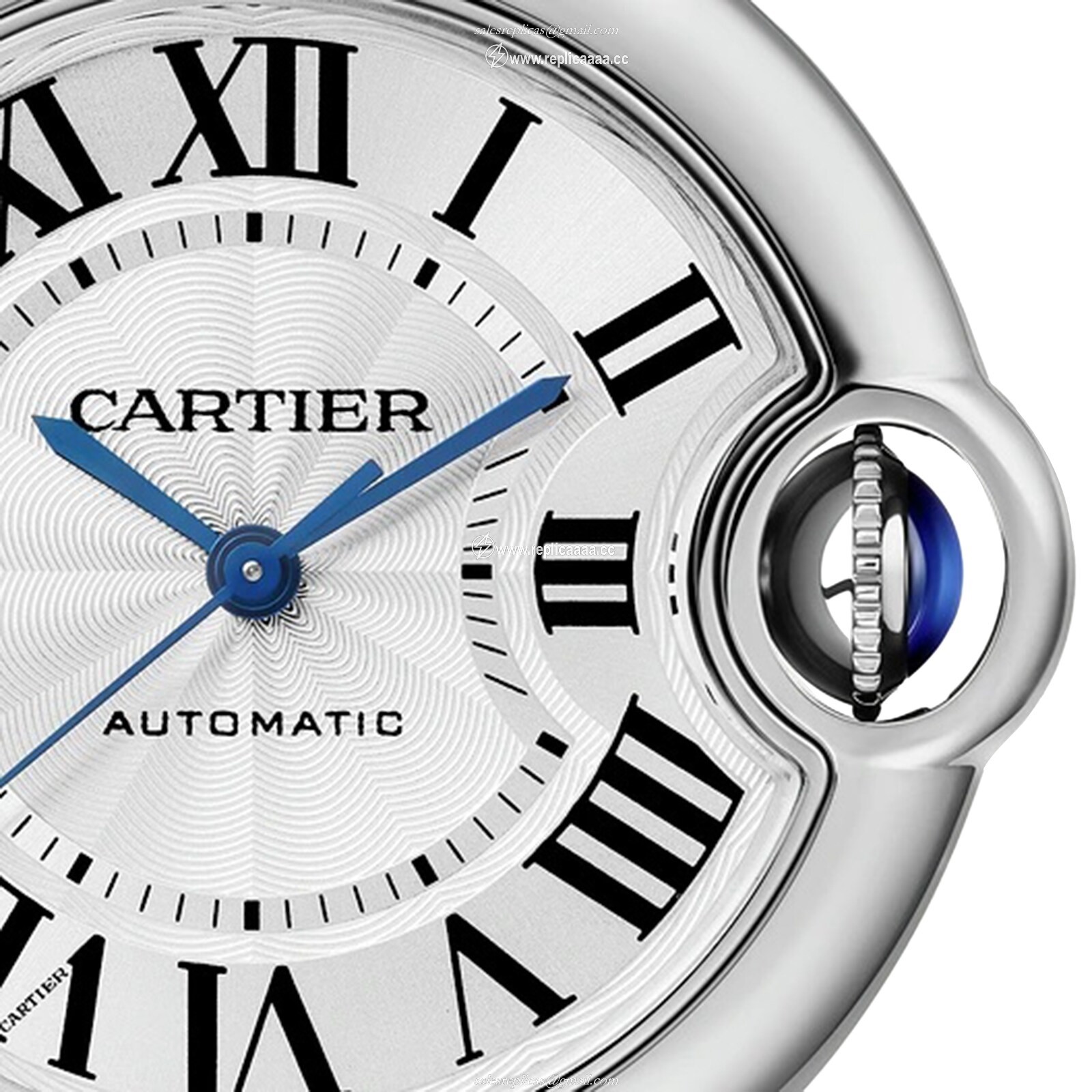Replica Cartier Ballon Bleu De Cartier details 33mm Mechanical Movement With Automatic Winding Steel WSBB0044 2 Replica Cartier Ballon Bleu De Cartier details 33mm Mechanical Movement With Automatic Winding Steel WSBB0044