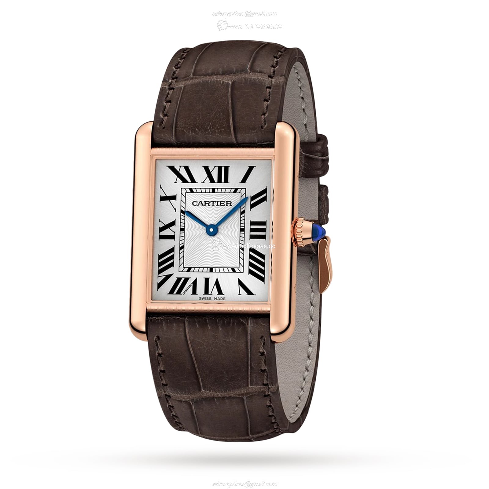 Replica Cartier Tank Louis Cartier details Large Model Manufacture Mechanical Movement With Manual Winding WGTA0011