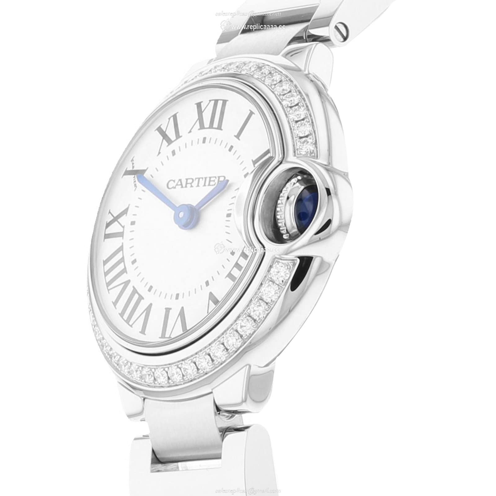 Replica Cartier Ballon Bleu De Cartier details 28mm Quartz Movement Steel Diamonds W4BB0015 2 Replica Cartier Ballon Bleu De Cartier details 28mm Quartz Movement Steel Diamonds W4BB0015