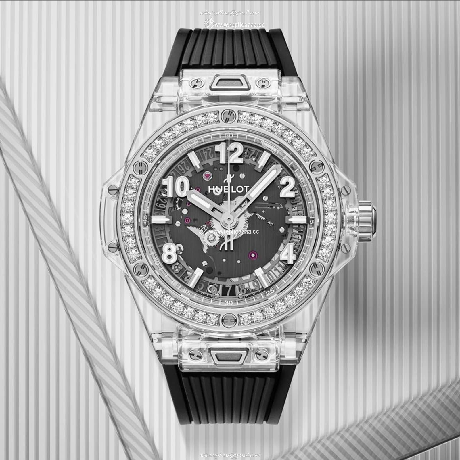Replica Hublot Big Bang One Click Sapphire Diamonds 39mm 465.JX.4902.RX.1204