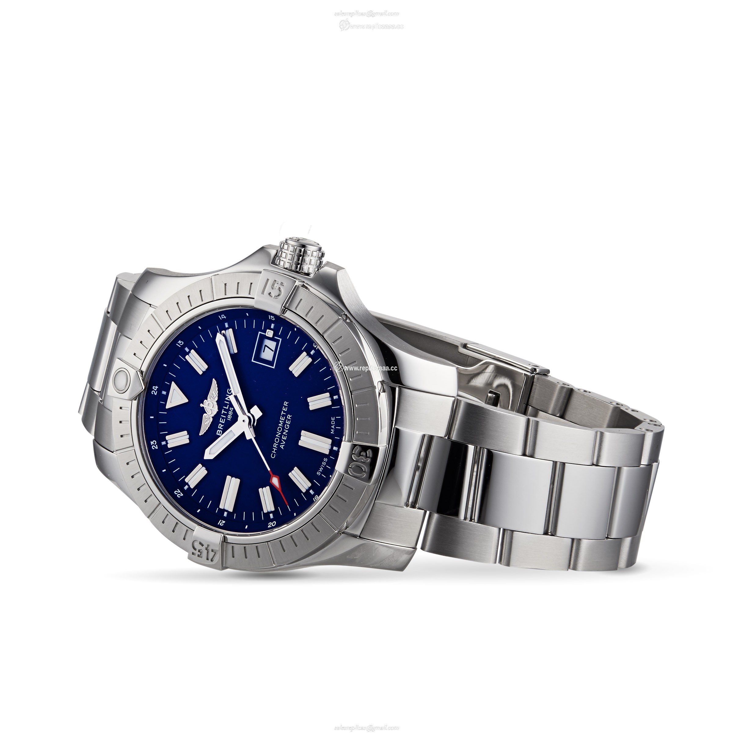 Replica Breitling Avenger Automatic 43 Stainless Steel details A17318101C1A1