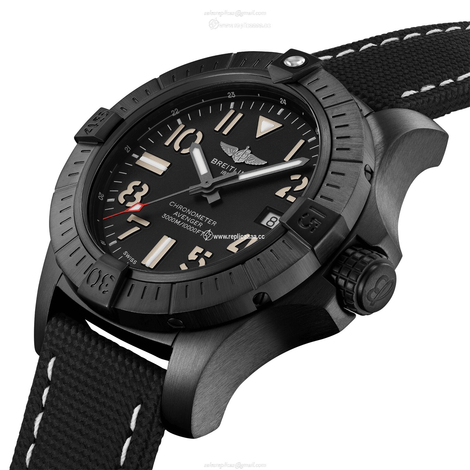 Replica Breitling Avenger Automatic 45 Seawolf Night Mission details V17319101B1X1