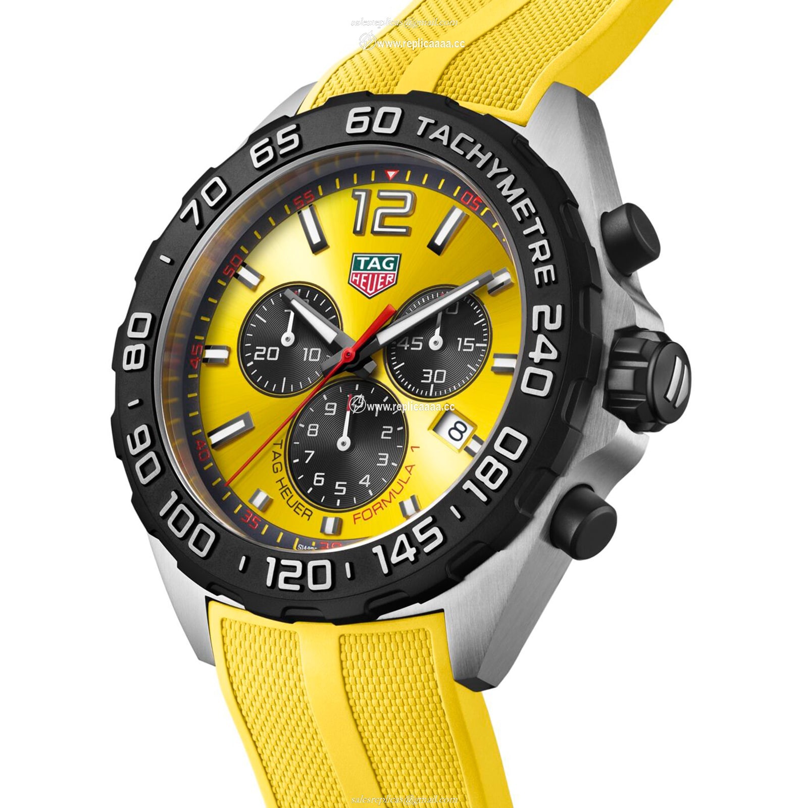 Replica TAG Heuer Formula 1 Chronograph 43mm Mens details Yellow CAZ101AM.FT8054 2 Replica TAG Heuer Formula 1 Chronograph 43mm Mens details Yellow CAZ101AM.FT8054