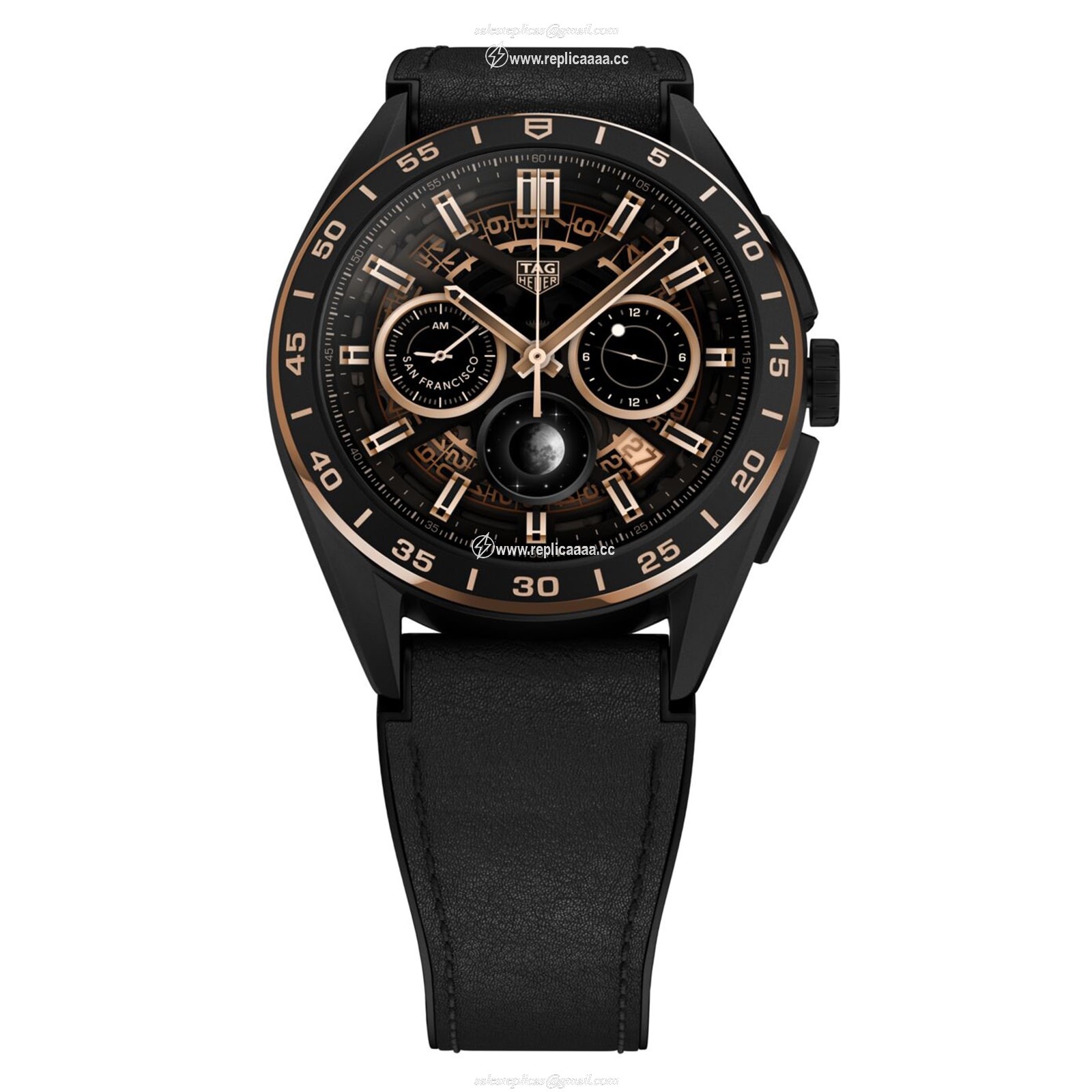 Replica TAG Heuer Connected Calibre E4 Bright Black Edition 45mm Mens details SBR8A83.BT6302 2 Replica TAG Heuer Connected Calibre E4 Bright Black Edition 45mm Mens details SBR8A83.BT6302