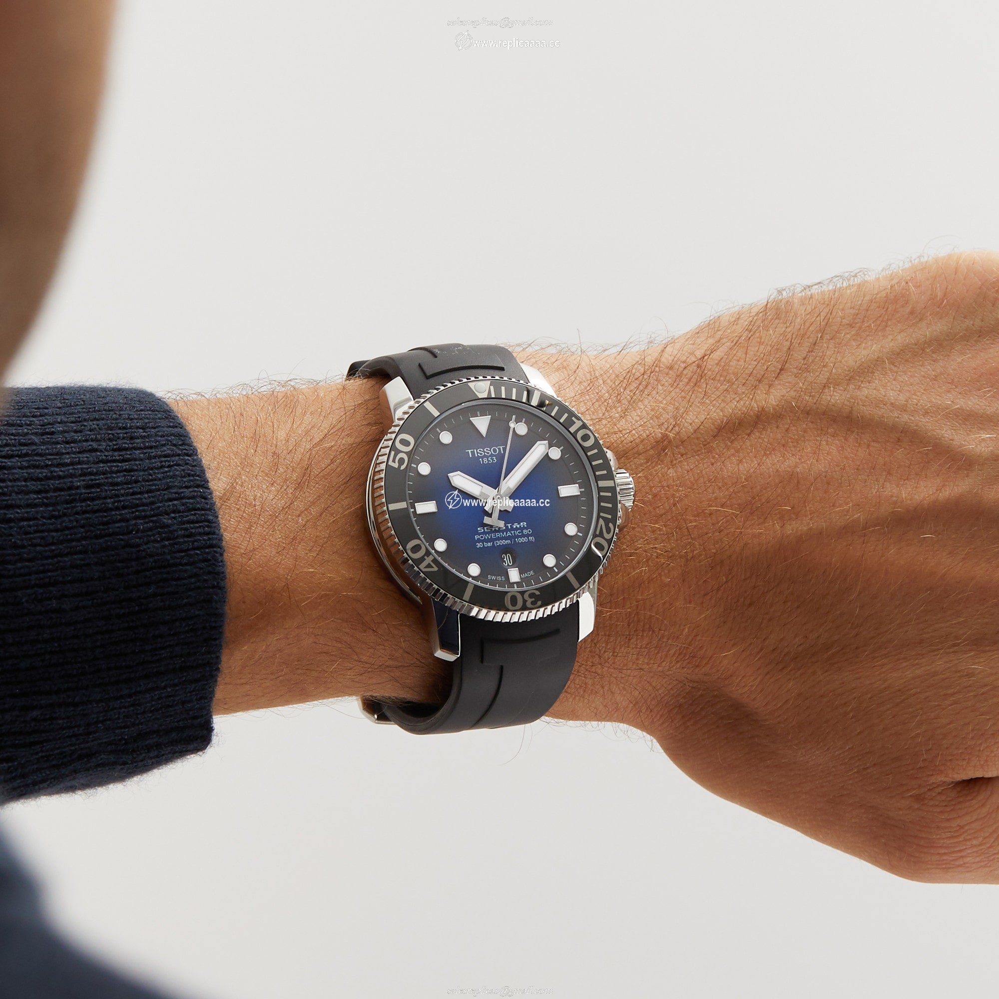 Replica Tissot T-Sport Seastar 1000 43mm Mens details T1204071704100 2 Replica Tissot T-Sport Seastar 1000 43mm Mens details T1204071704100