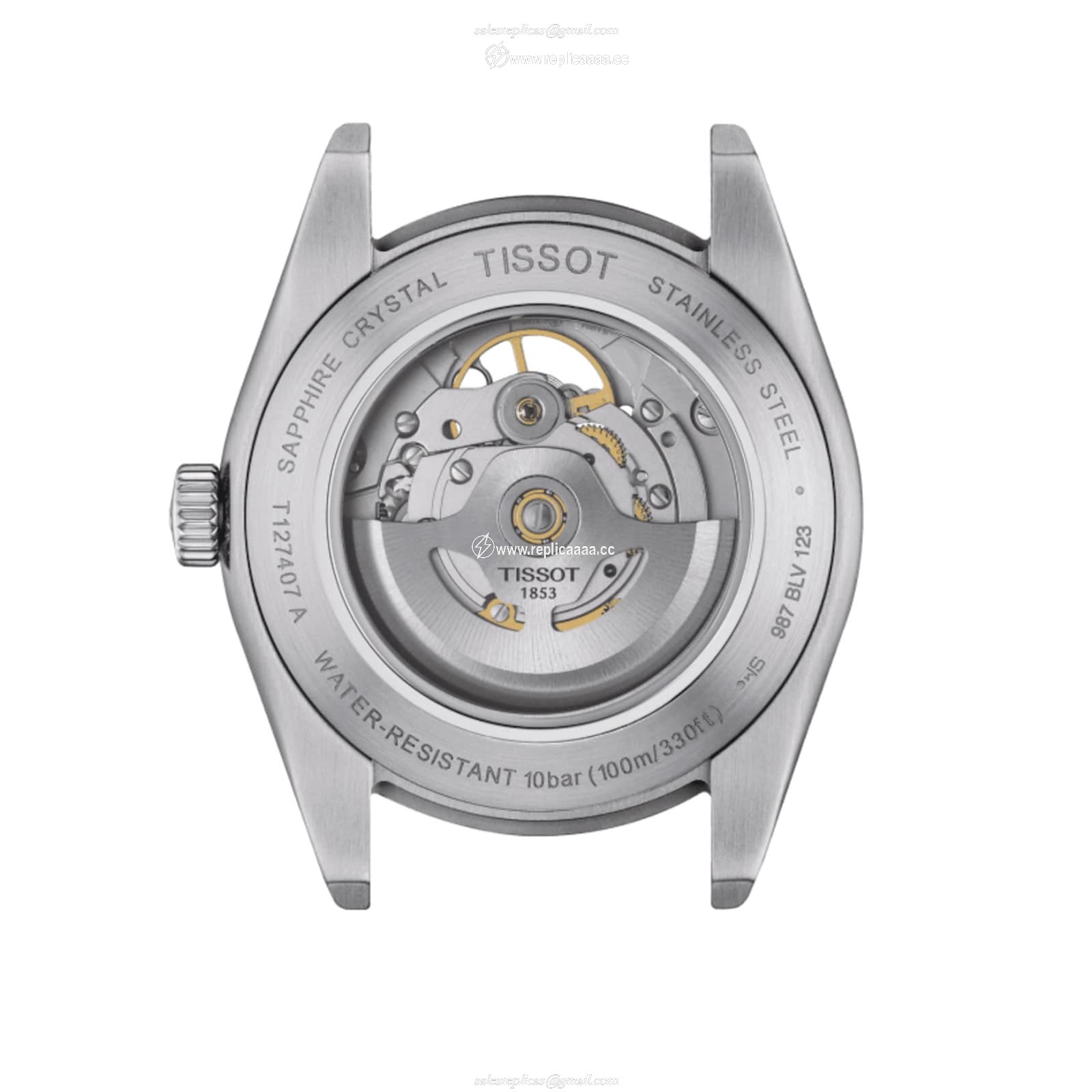 Replica Tissot T-Classic Gentleman Open Heart 40mm Mens details T1274071104101 2 Replica Tissot T-Classic Gentleman Open Heart 40mm Mens details T1274071104101