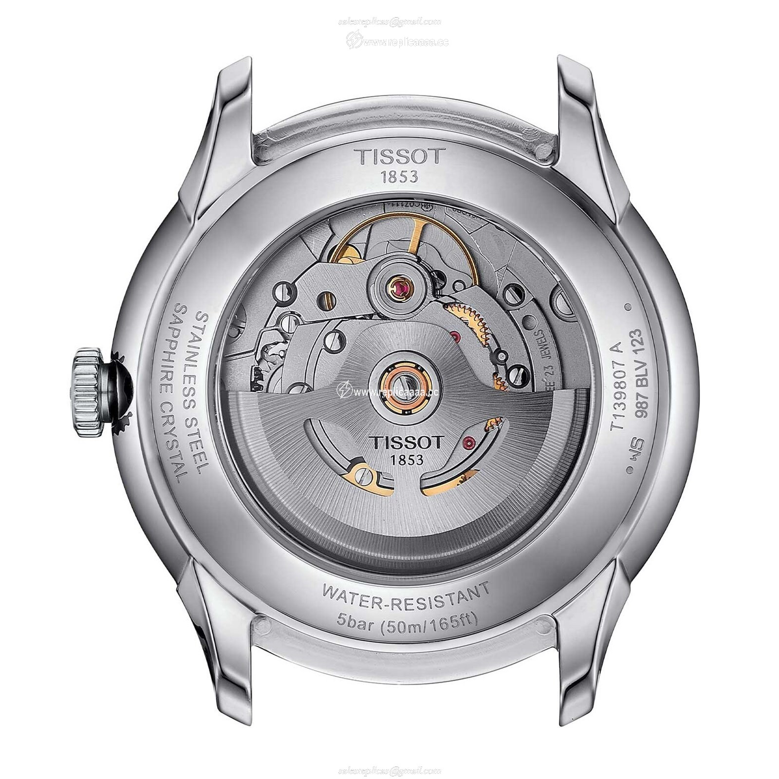 Replica Tissot Chemin Des Tourelles Powermatic 80 39mm Mens details - Dark Blue T1398071604100 2 Replica Tissot Chemin Des Tourelles Powermatic 80 39mm Mens details - Dark Blue T1398071604100