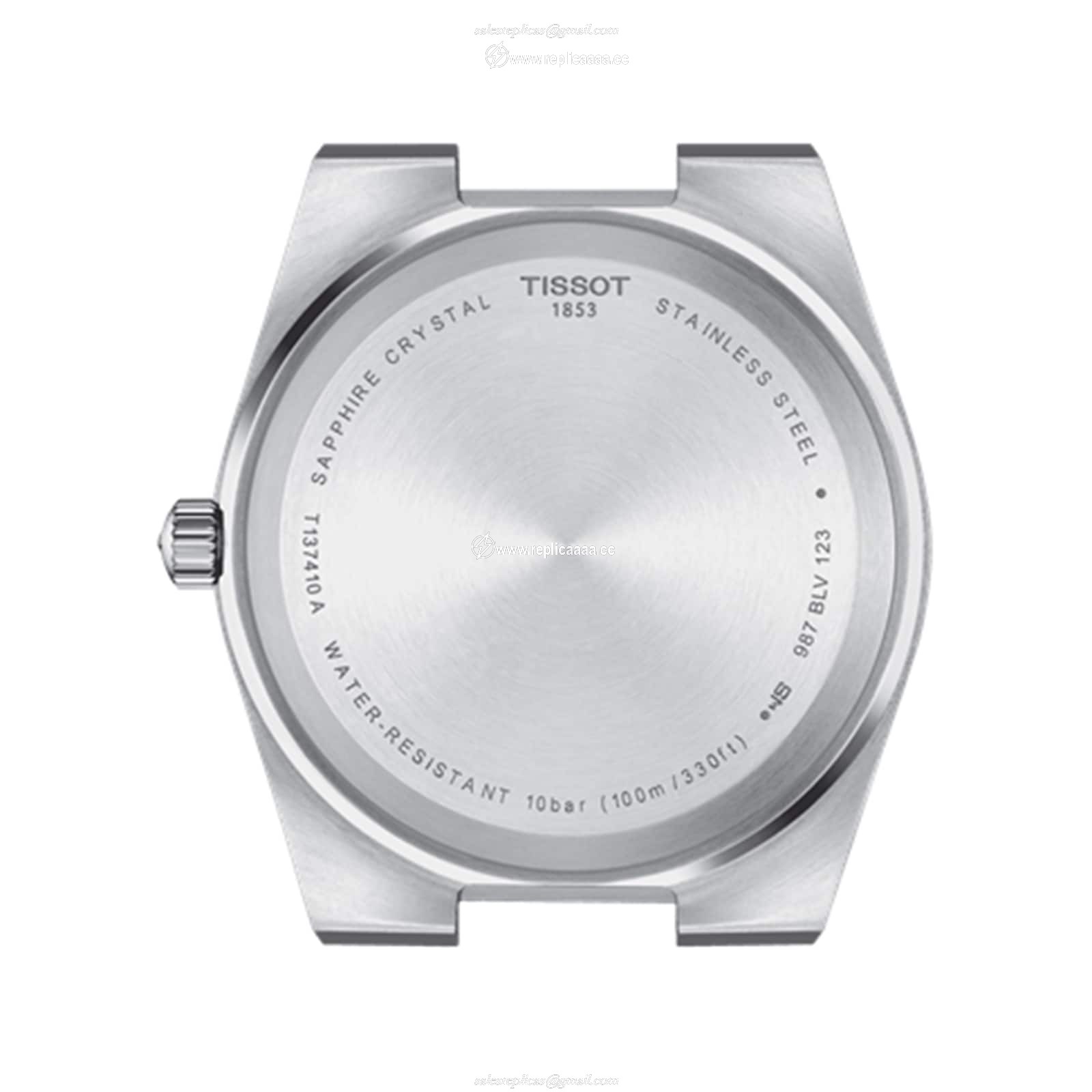 Replica Tissot T-Classic PRX 39.5mm Mens details Blue T1374101104100 2 Replica Tissot T-Classic PRX 39.5mm Mens details Blue T1374101104100