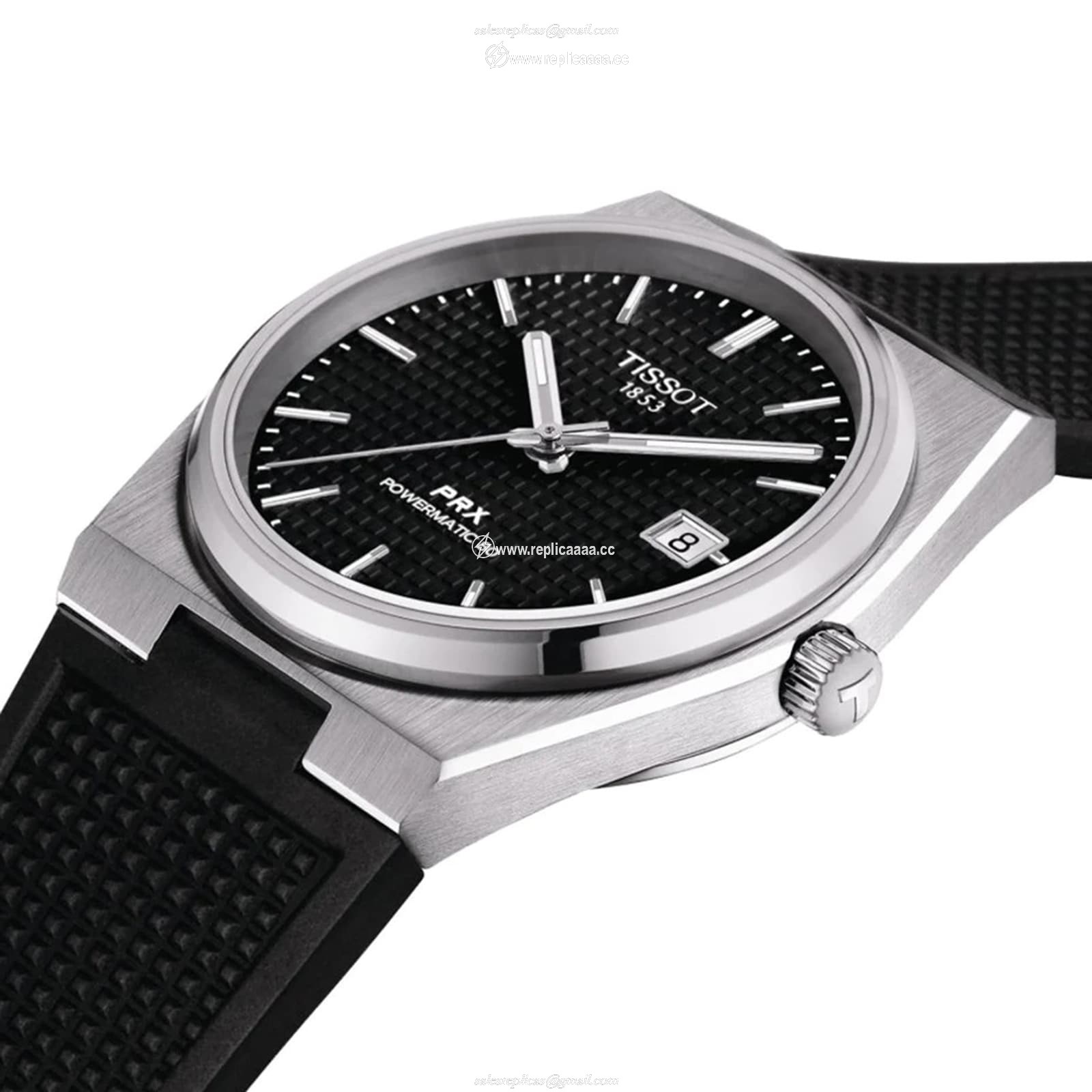 Replica Tissot Powermatic 80 40mm Mens details Black T1374071705100 2 Replica Tissot Powermatic 80 40mm Mens details Black T1374071705100