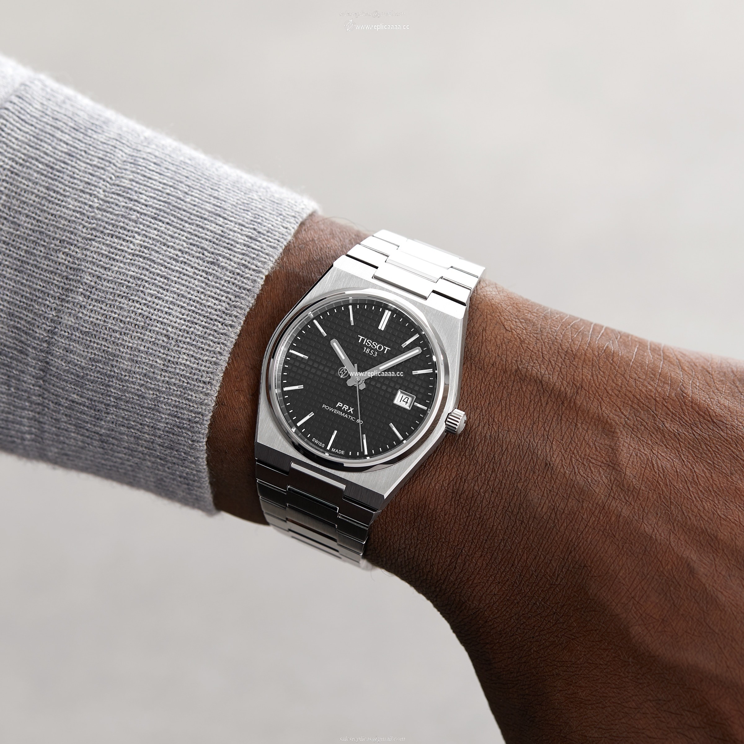 Replica Tissot PRX Powermatic 80 40mm Mens details T1374071105100 2 Replica Tissot PRX Powermatic 80 40mm Mens details T1374071105100