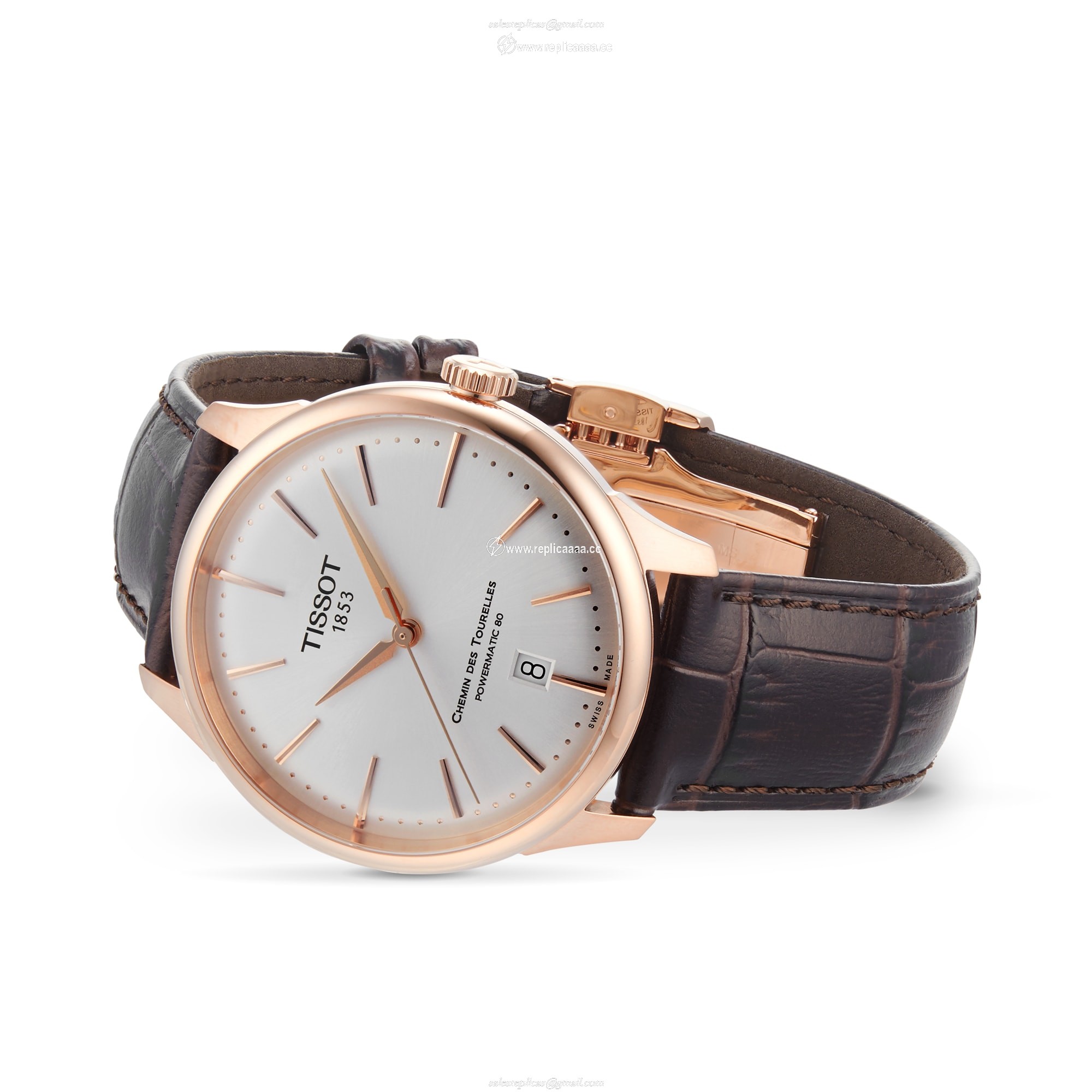 Replica Tissot Chemin Des Tourelles Powermatic 80 39mm Mens details - Silver T1398073603100 2 Replica Tissot Chemin Des Tourelles Powermatic 80 39mm Mens details - Silver T1398073603100