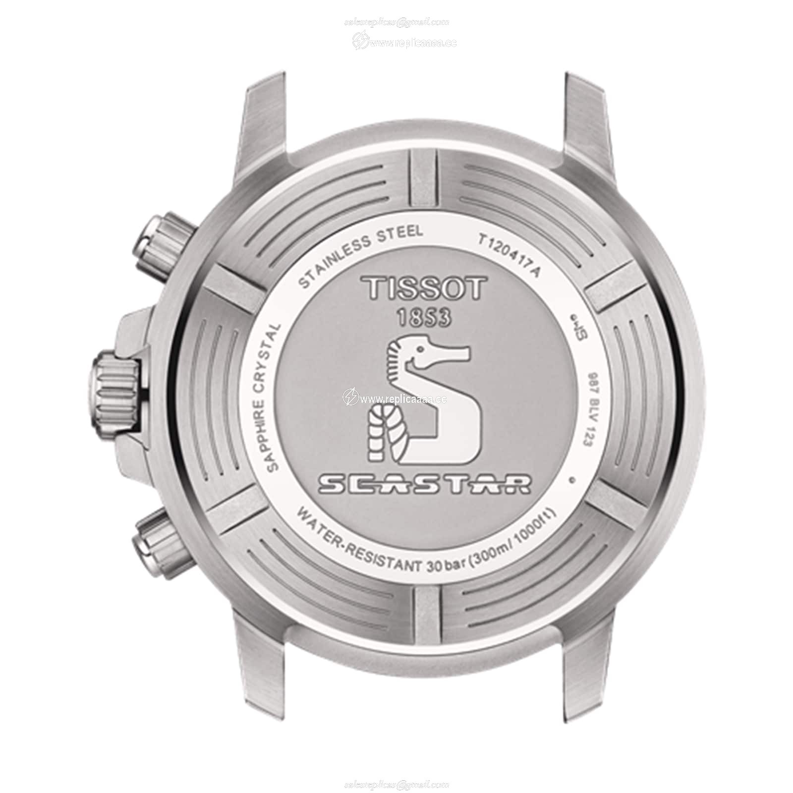 Replica Tissot Seastar 1000 Quartz Chronograph 45.5mm Mens details T1204171109101