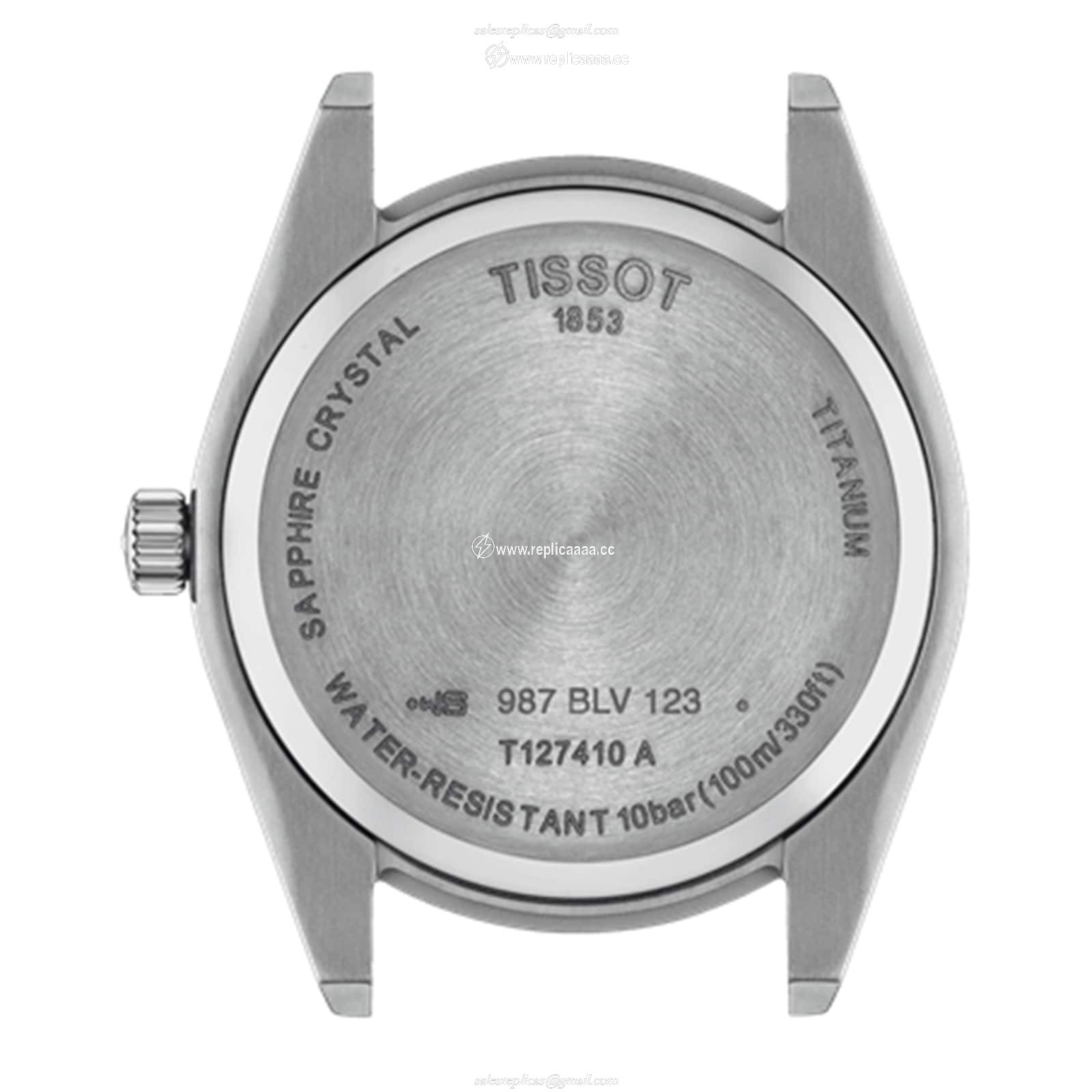 Replica Tissot Gentleman Titanium 40mm Mens details T1274104404100