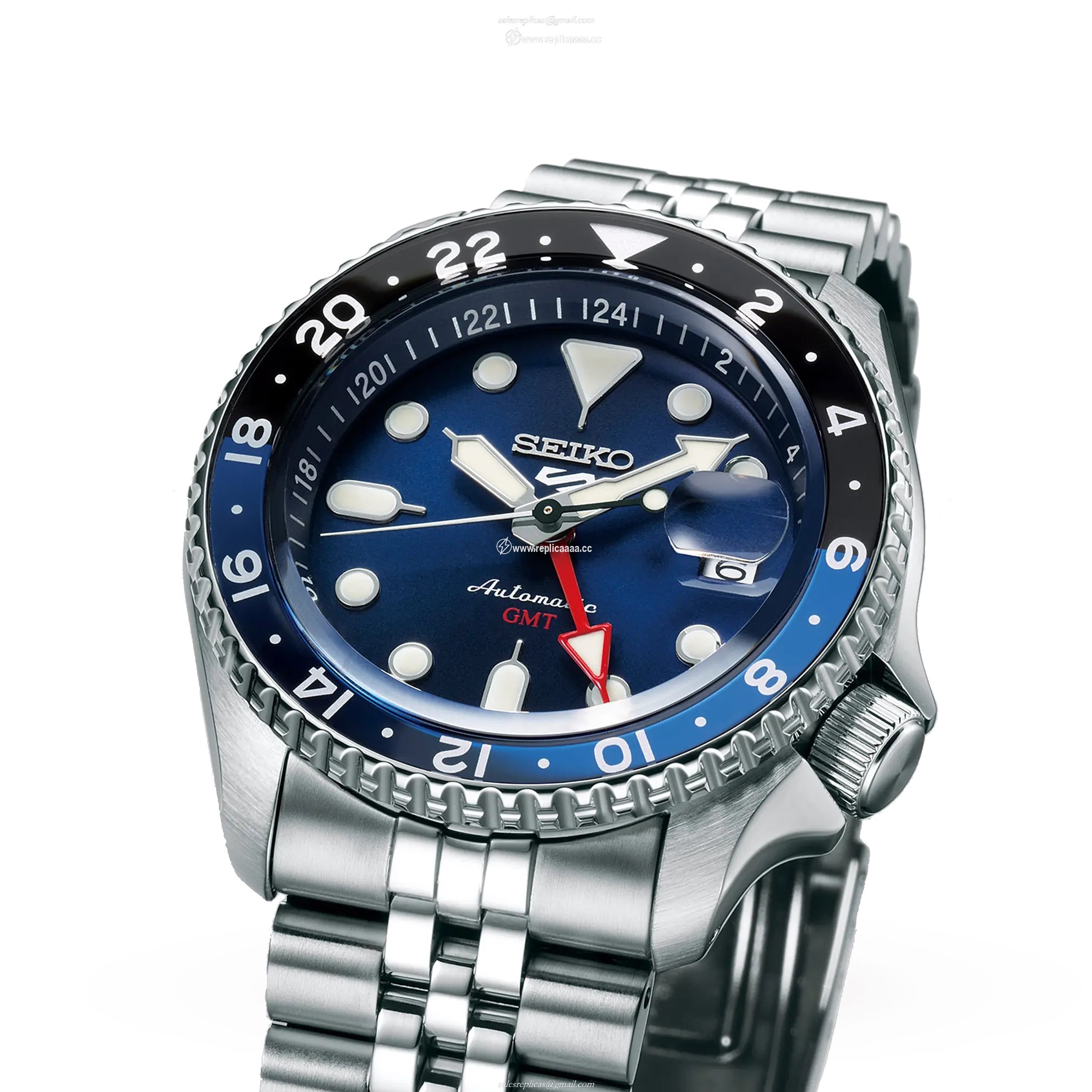 Replica Seiko 'Blueberry' GMT SKX Re-Interpretation 42.5mm Mens details SSK003K1 2 Replica Seiko 'Blueberry' GMT SKX Re-Interpretation 42.5mm Mens details SSK003K1