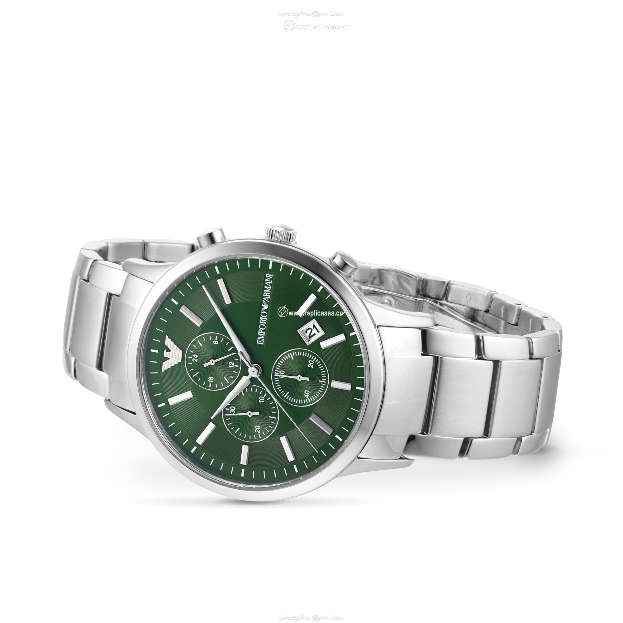 Replica Emporio Armani Renato Chronograph Mens details 43mm AR11507 2 Replica Emporio Armani Renato Chronograph Mens details 43mm AR11507