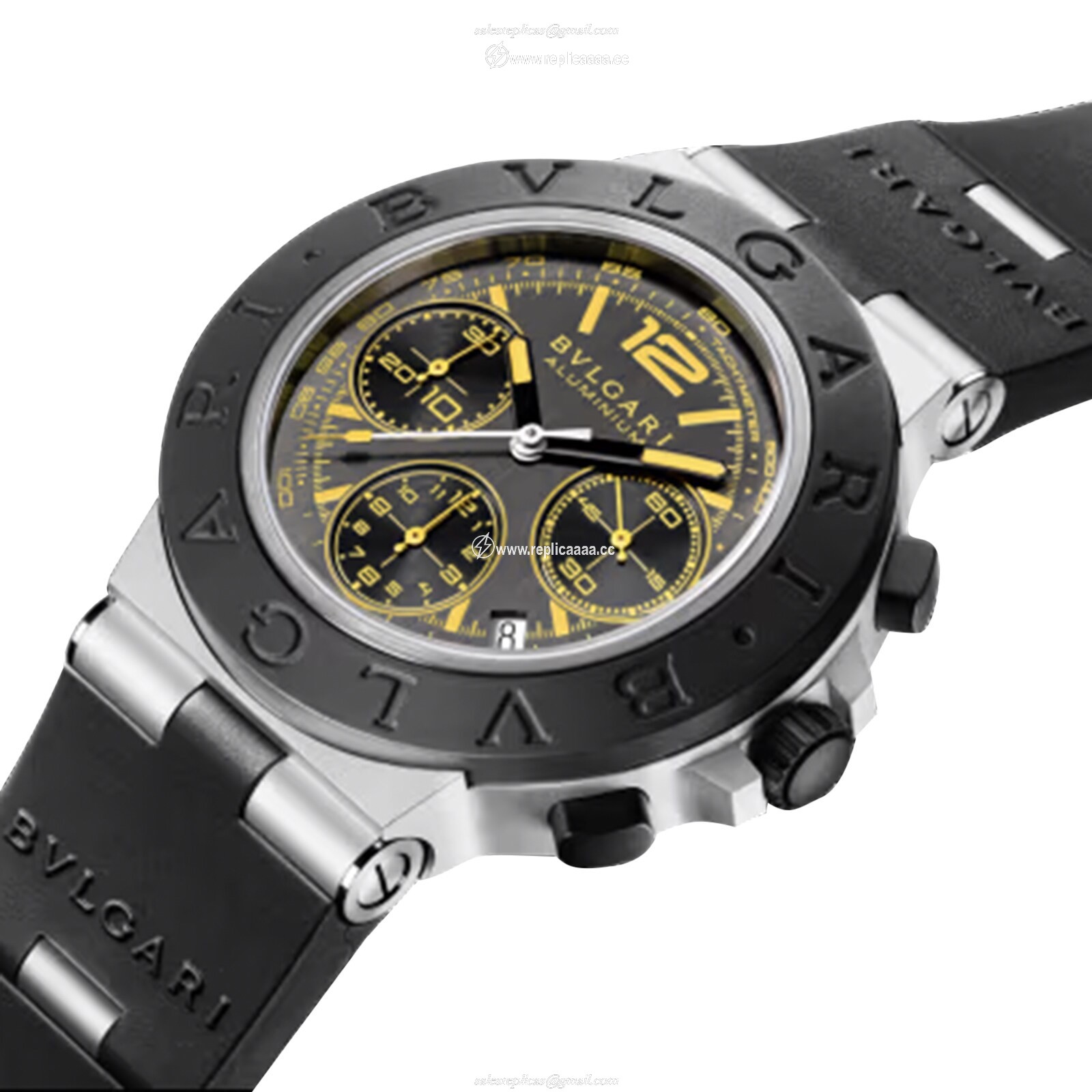 Replica BVLGARI Bvlgari Aluminium 41mm Limited Edition Mens details Grey 103893 2 Replica BVLGARI Bvlgari Aluminium 41mm Limited Edition Mens details Grey 103893