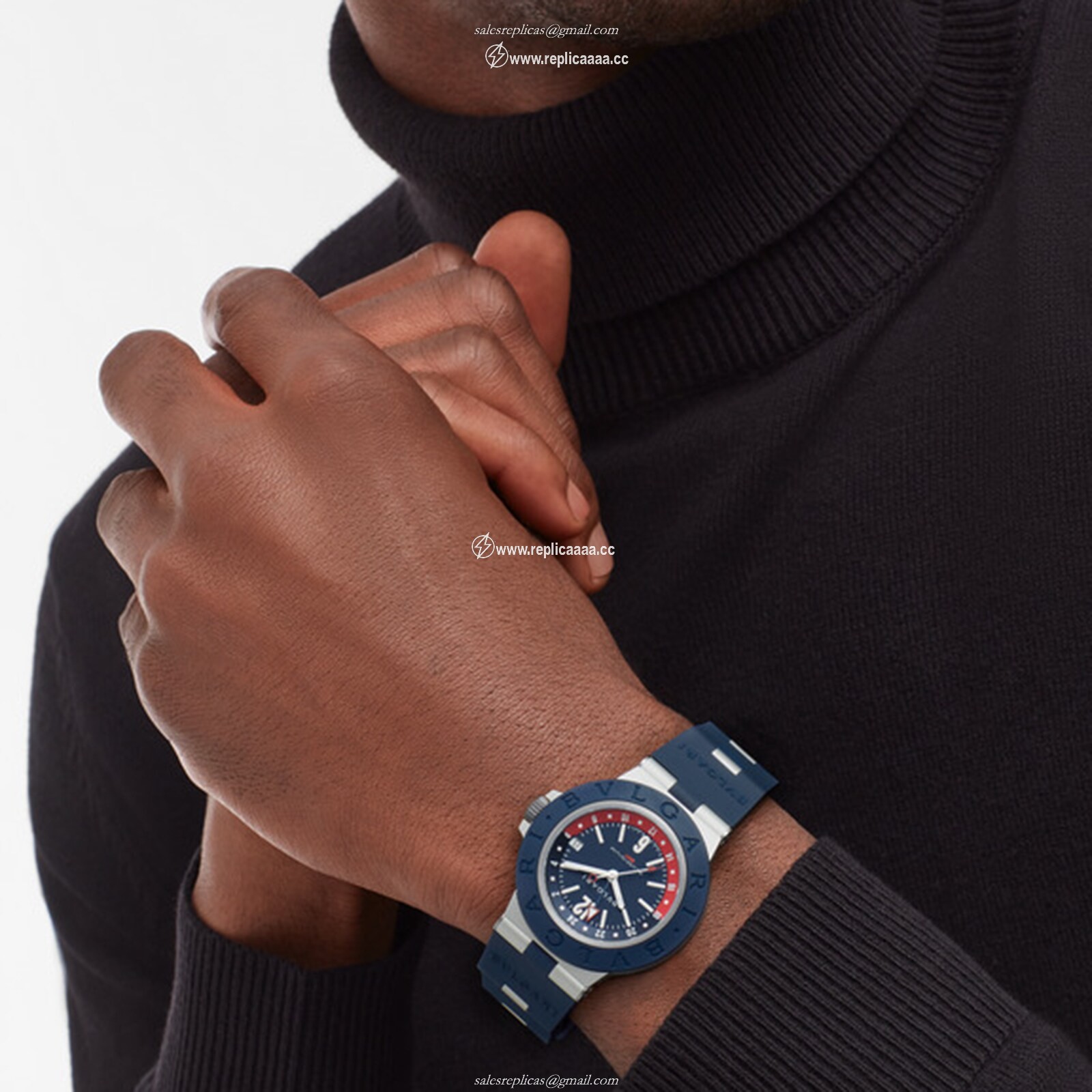 Replica Bvlgari Bvlgari Aluminium 40mm Mens details 103554 2 Replica Bvlgari Bvlgari Aluminium 40mm Mens details 103554