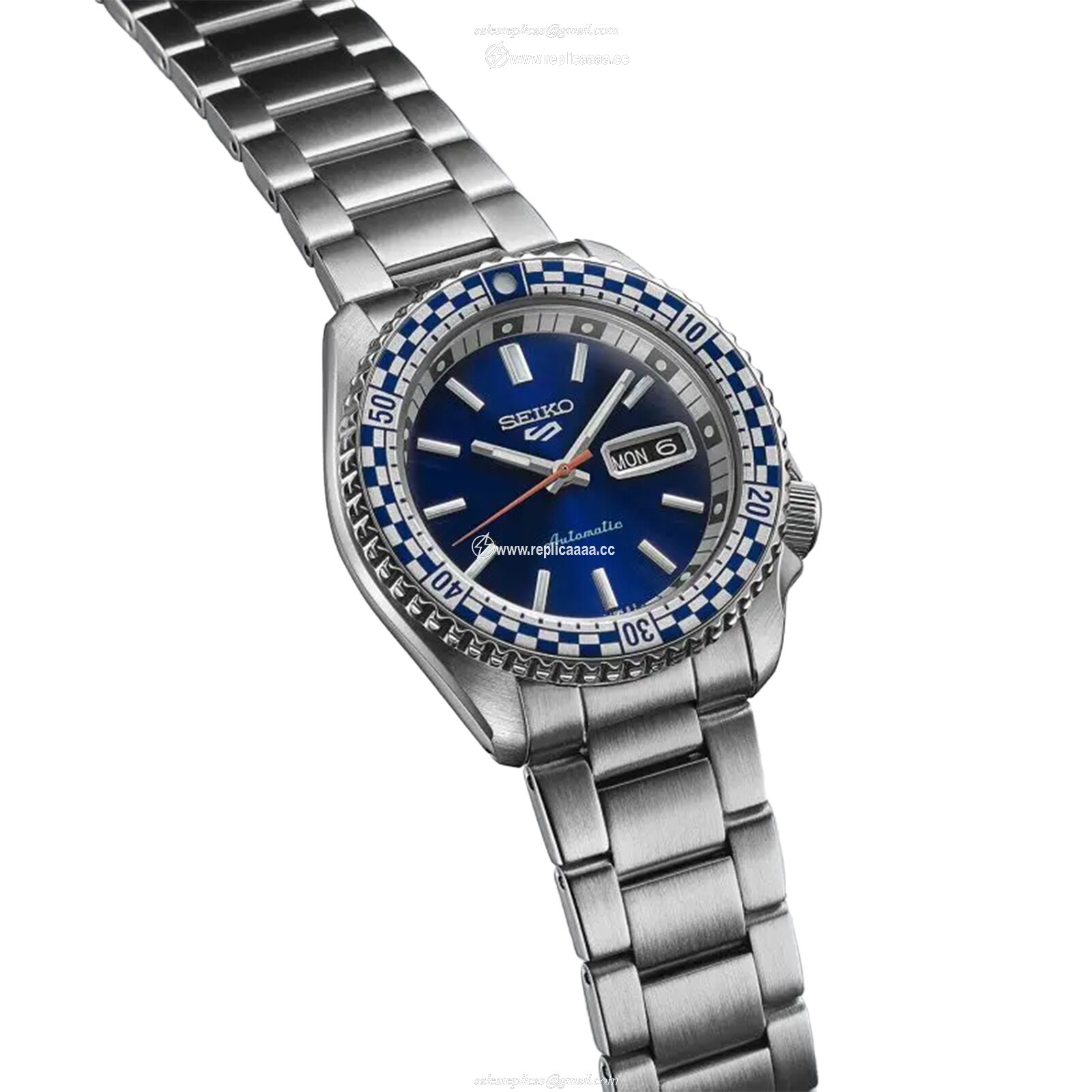 Replica Seiko 5 Sports Special Edition 42.5mm Mens details Blue SRPK65K1 2 Replica Seiko 5 Sports Special Edition 42.5mm Mens details Blue SRPK65K1
