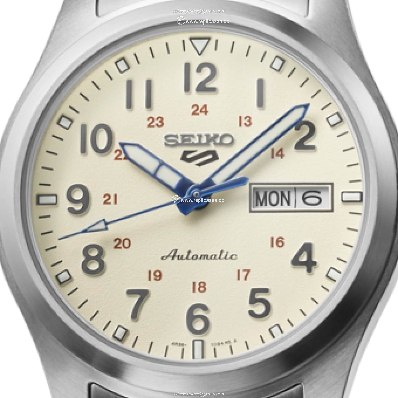 Replica Seiko 5 Sports Laurel Limited Edition 39.5mm Mens details Cream SRPK41K1 2 Replica Seiko 5 Sports Laurel Limited Edition 39.5mm Mens details Cream SRPK41K1