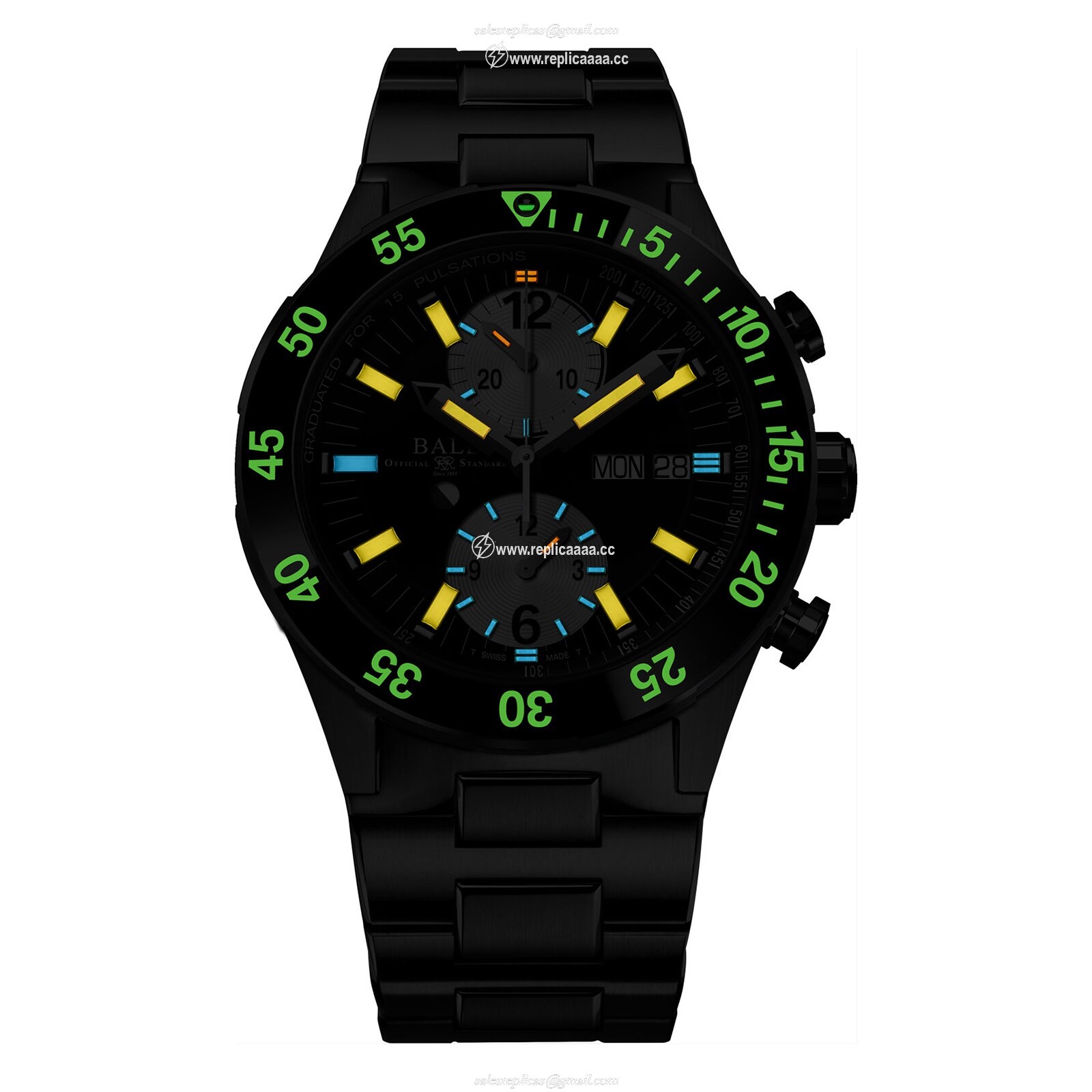 Replica BALL Roadmaster Rescue 42mm Limited Edition Mens details Black DC3030C-S-BKWH