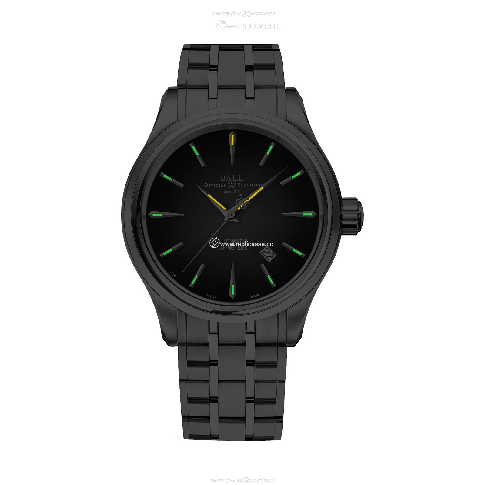 Replica BALL Trainmaster Legend 40mm Mens details Black NM9080D-S1J-BK