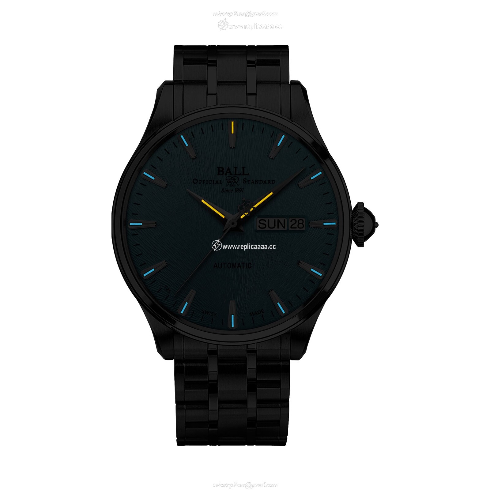 Replica BALL Trainmaster Eternity Automatic 39.5mm Mens details Ice Blue NM2080D-S2J-IBE