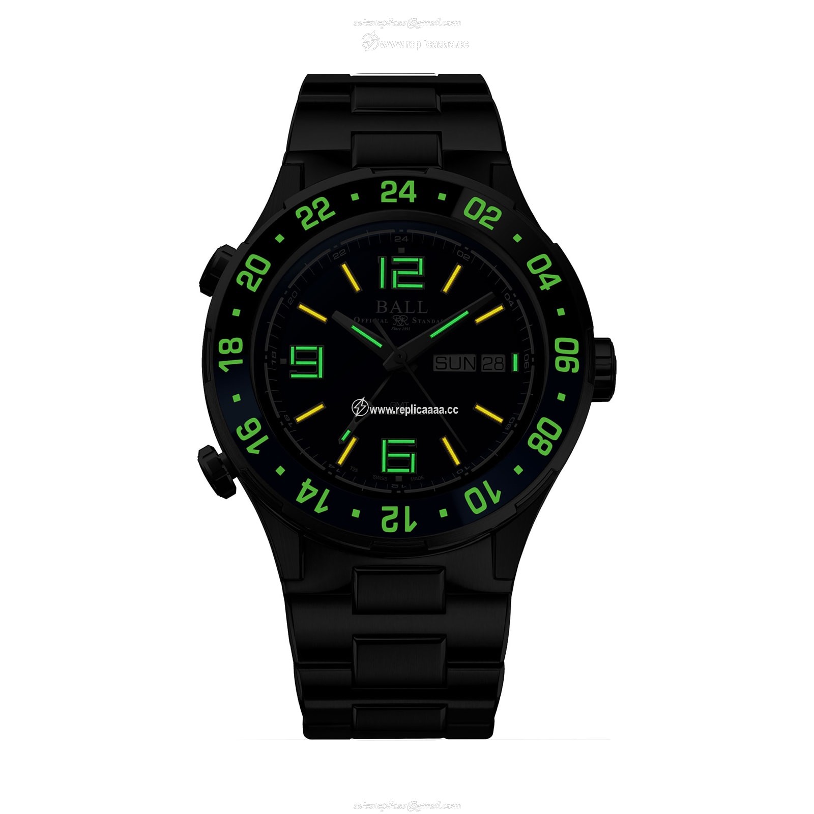 Replica BALL Roadmaster Marine GMT Ceramic 40mm Limited Edition Mens details Black DG3000A-S1CJ-BE 2 Replica BALL Roadmaster Marine GMT Ceramic 40mm Limited Edition Mens details Black DG3000A-S1CJ-BE