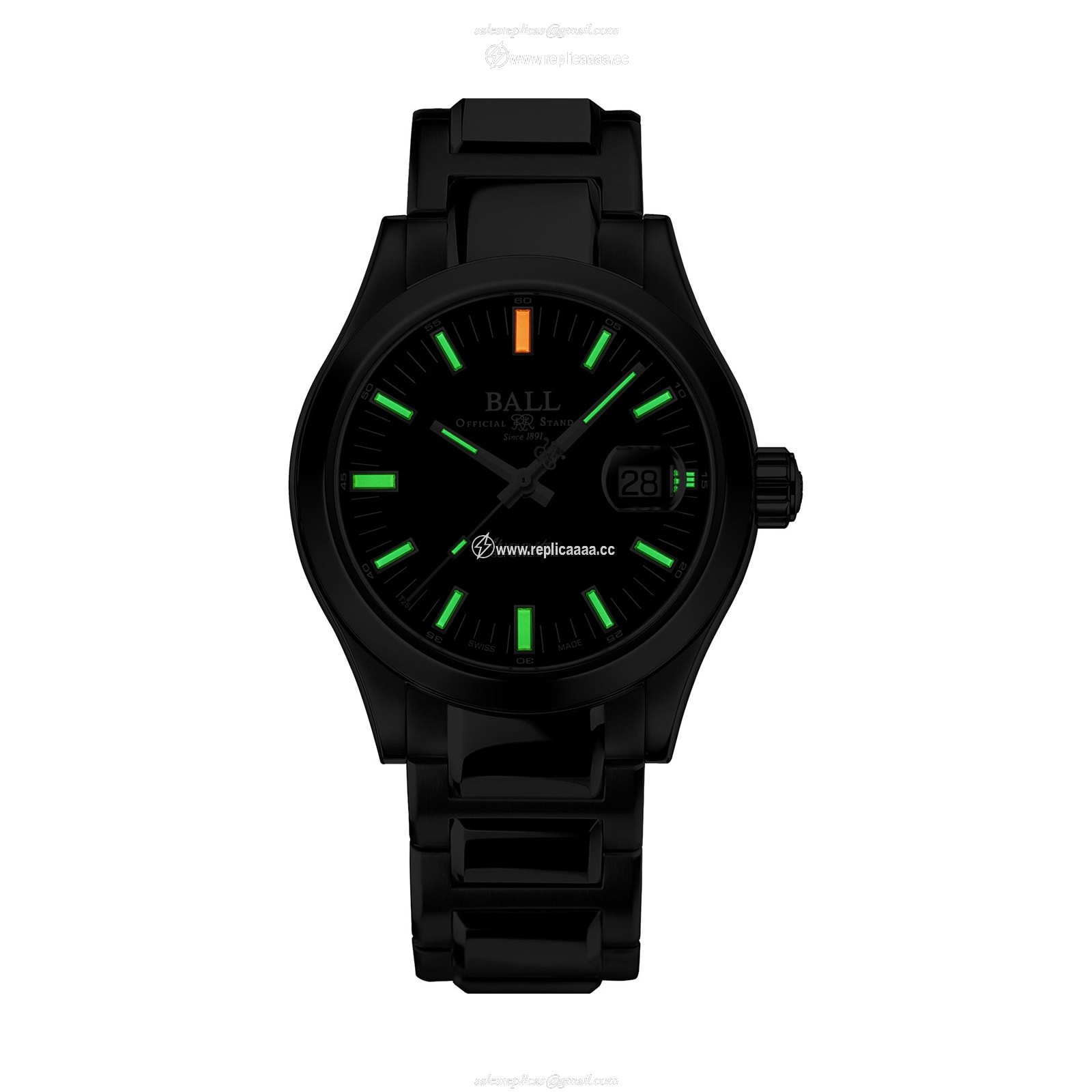 Replica BALL Engineer M Marvelight 40mm Mens details Black NM9032C-S1CJ-BK