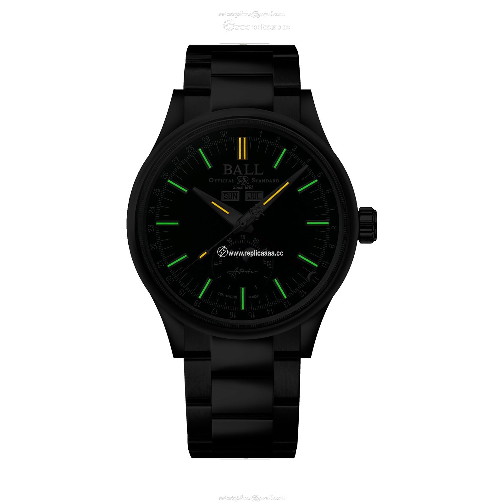 Replica BALL Engineer II Moon Calendar 40mm Limited Edition Mens details Green NM3016C-S1J-GR 2 Replica BALL Engineer II Moon Calendar 40mm Limited Edition Mens details Green NM3016C-S1J-GR