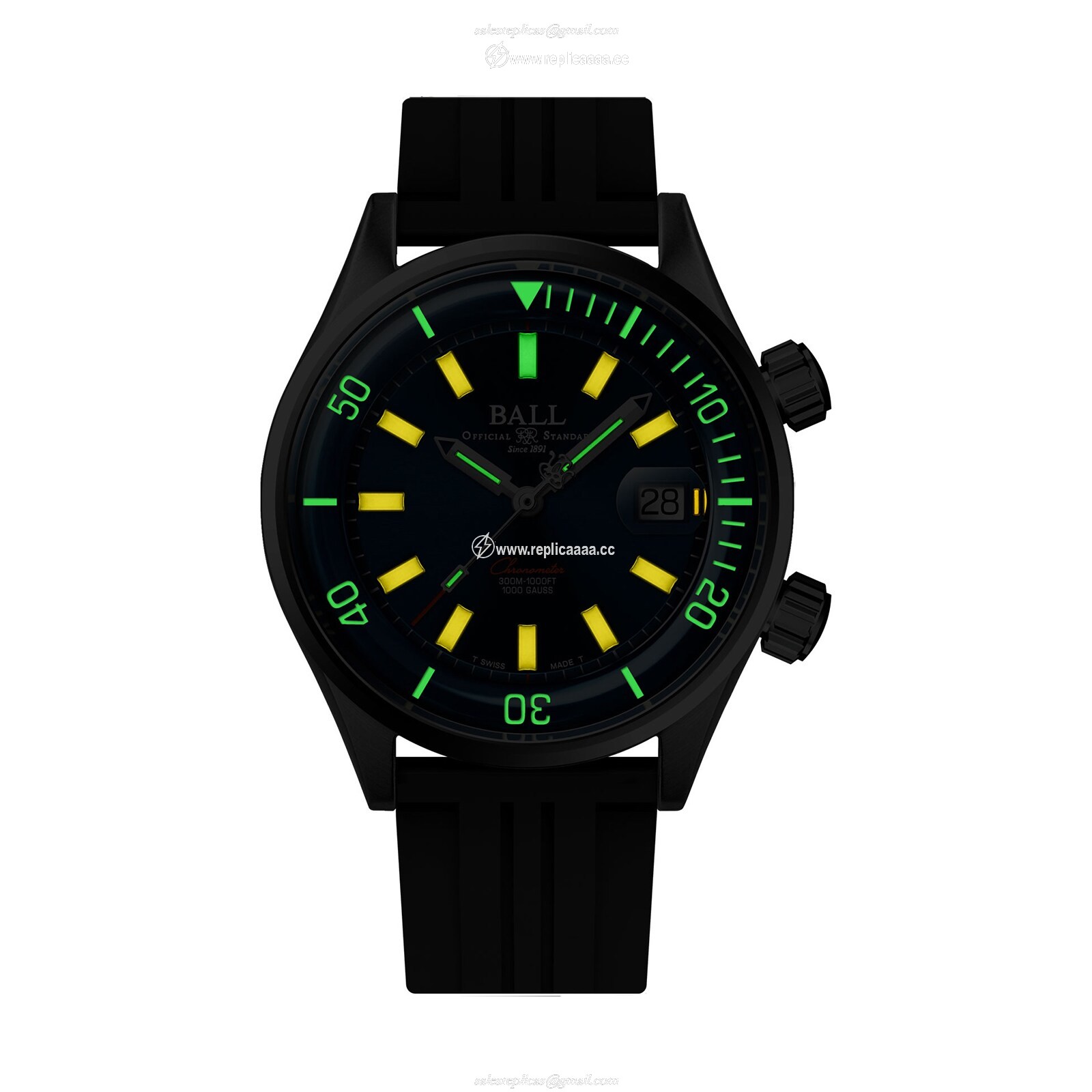 Replica BALL Engineer Master II Diver Chronometer 42mm Limited Edition Mens details Blue DM2280A-P1C-BE 2 Replica BALL Engineer Master II Diver Chronometer 42mm Limited Edition Mens details Blue DM2280A-P1C-BE