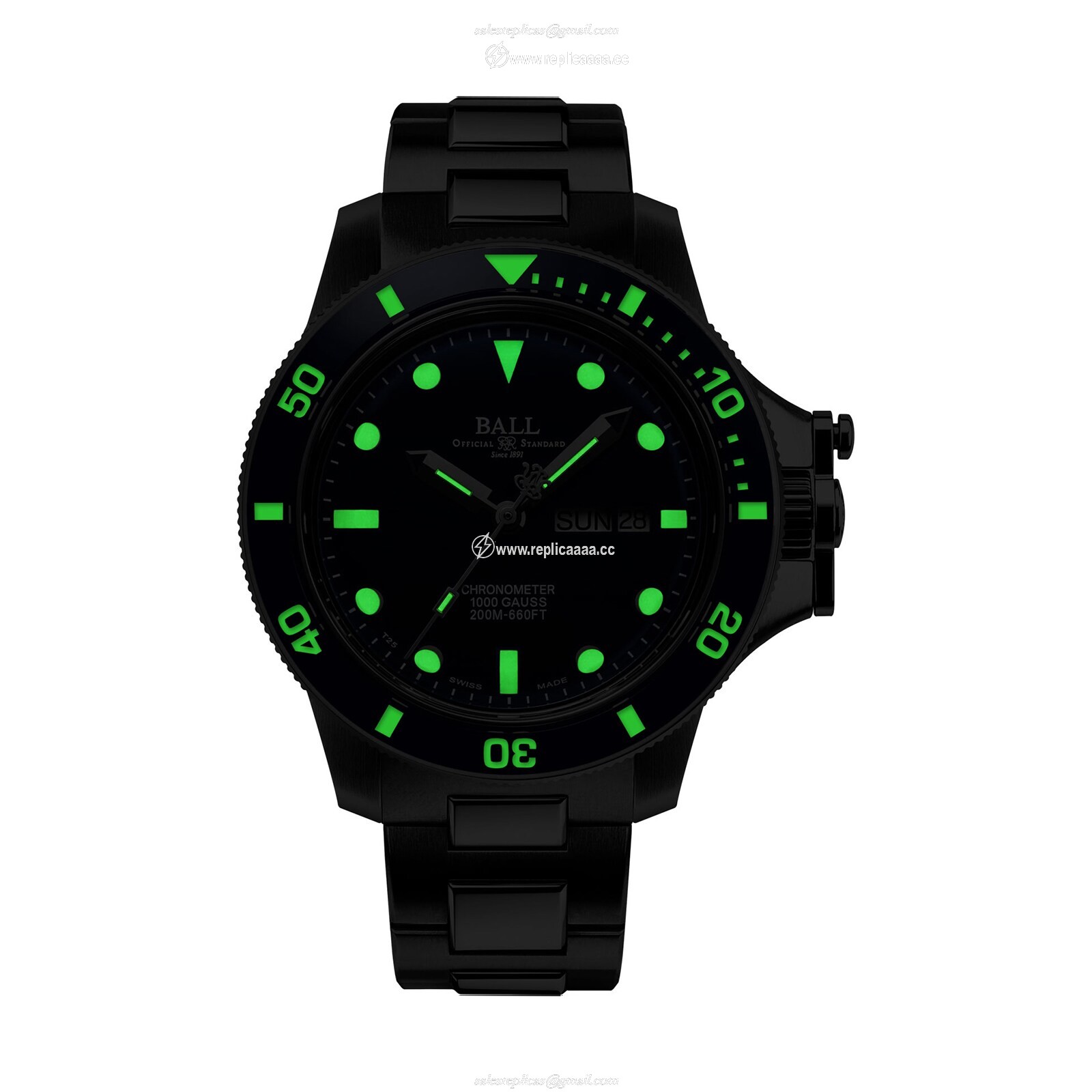 Replica BALL Engineer Hydrocarbon 43mm Mens details Blue DM2218B-S1CJ-BE 2 Replica BALL Engineer Hydrocarbon 43mm Mens details Blue DM2218B-S1CJ-BE