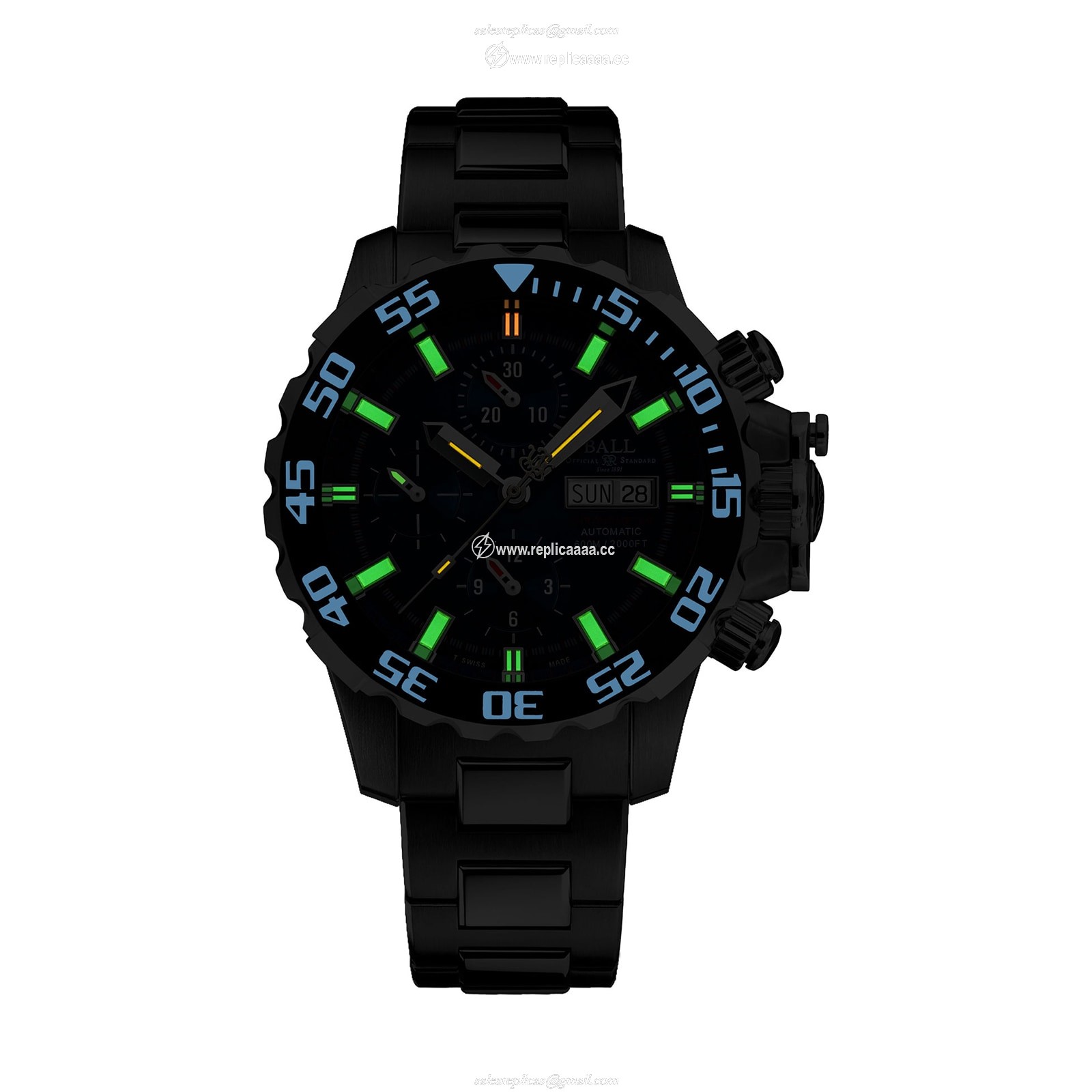 Replica BALL Engineer Hydrocarbon NEDU 42mm Mens details Blue DC3226A-S6C-BE