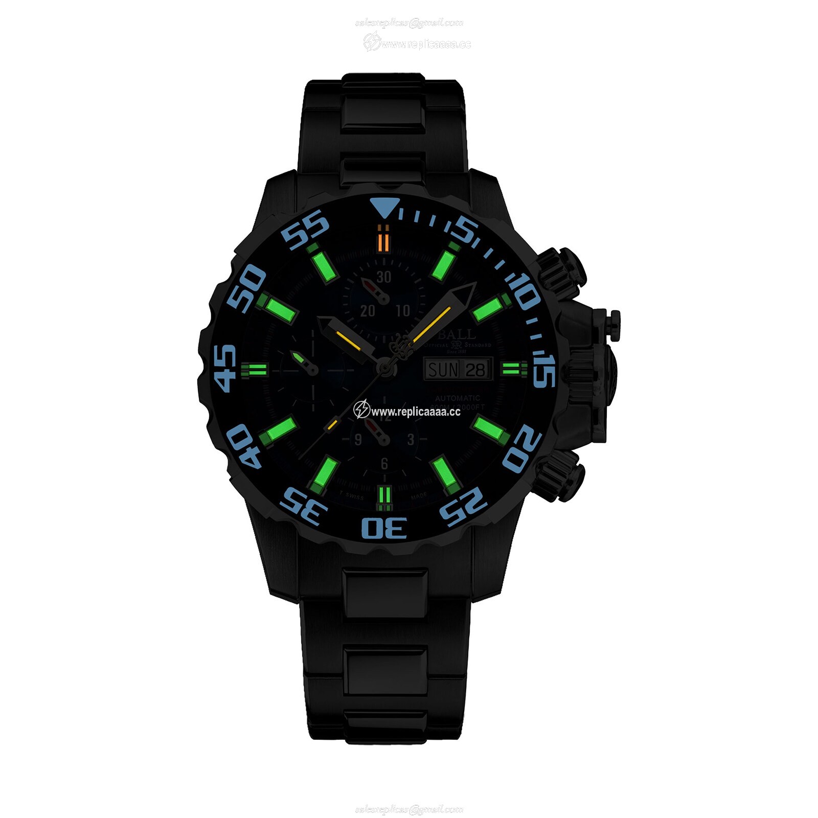 Replica BALL Engineer Hydrocarbon AeroGMT II 40mm Mens details Black And Red DG2118C-S3C-BK 2 Replica BALL Engineer Hydrocarbon AeroGMT II 40mm Mens details Black And Red DG2118C-S3C-BK