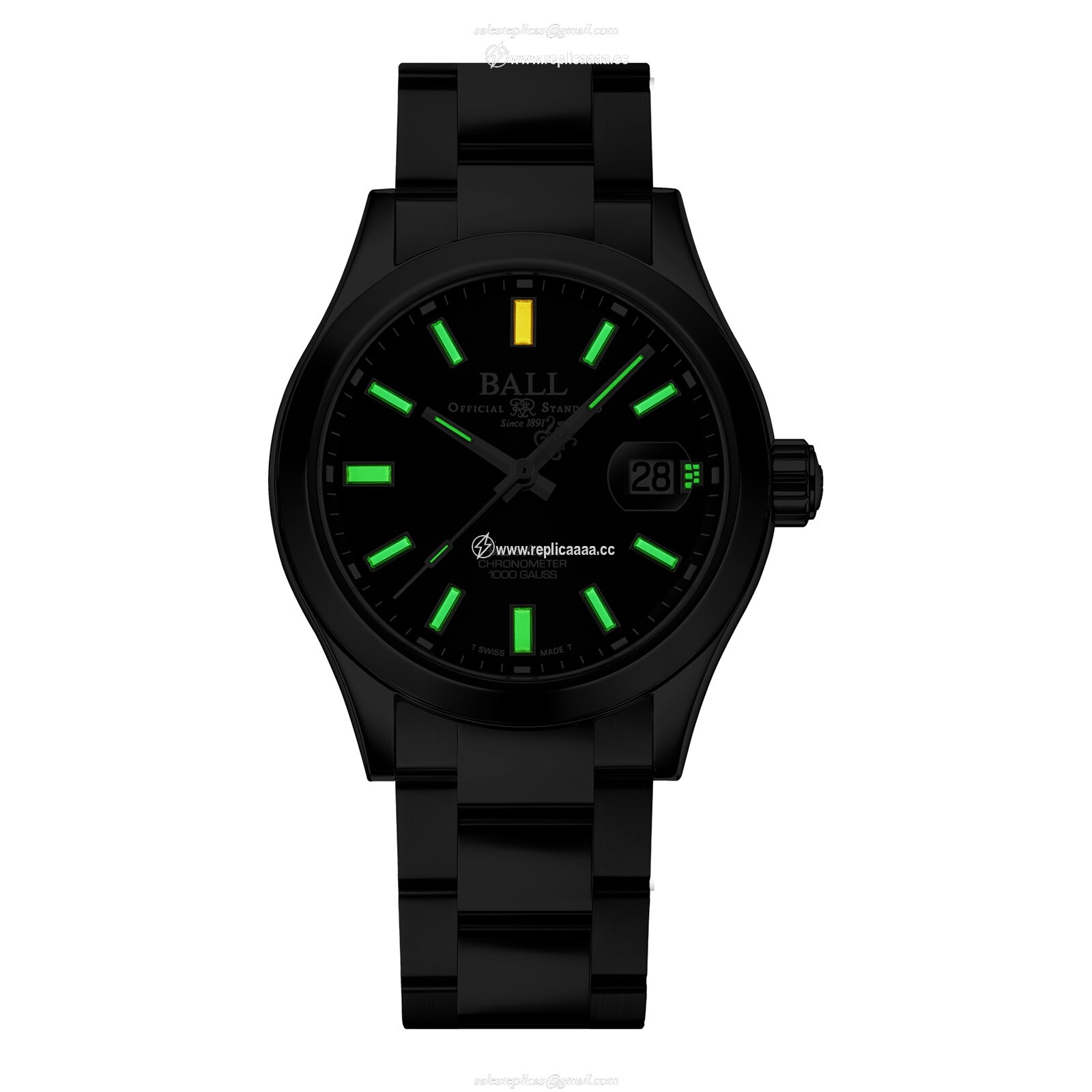 Replica BALL Engineer Master II Endurance 1917 40mm Mens details Black NM3000C-S2C-BK 2 Replica BALL Engineer Master II Endurance 1917 40mm Mens details Black NM3000C-S2C-BK