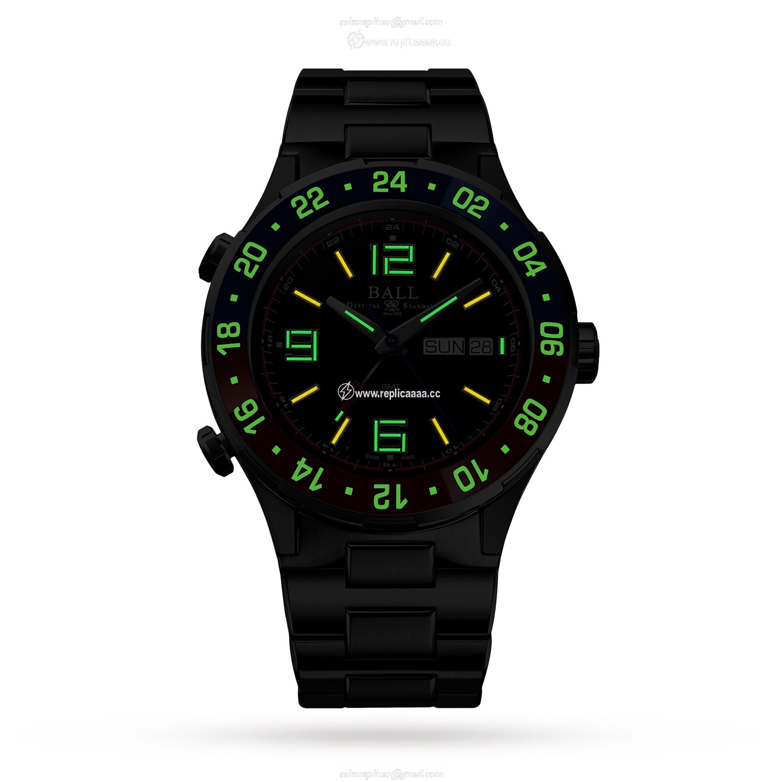 Replica BALL Roadmaster Marine GMT Ceramic Limited Edition 40mm Mens details DG3030B-S4C-BK 2 Replica BALL Roadmaster Marine GMT Ceramic Limited Edition 40mm Mens details DG3030B-S4C-BK