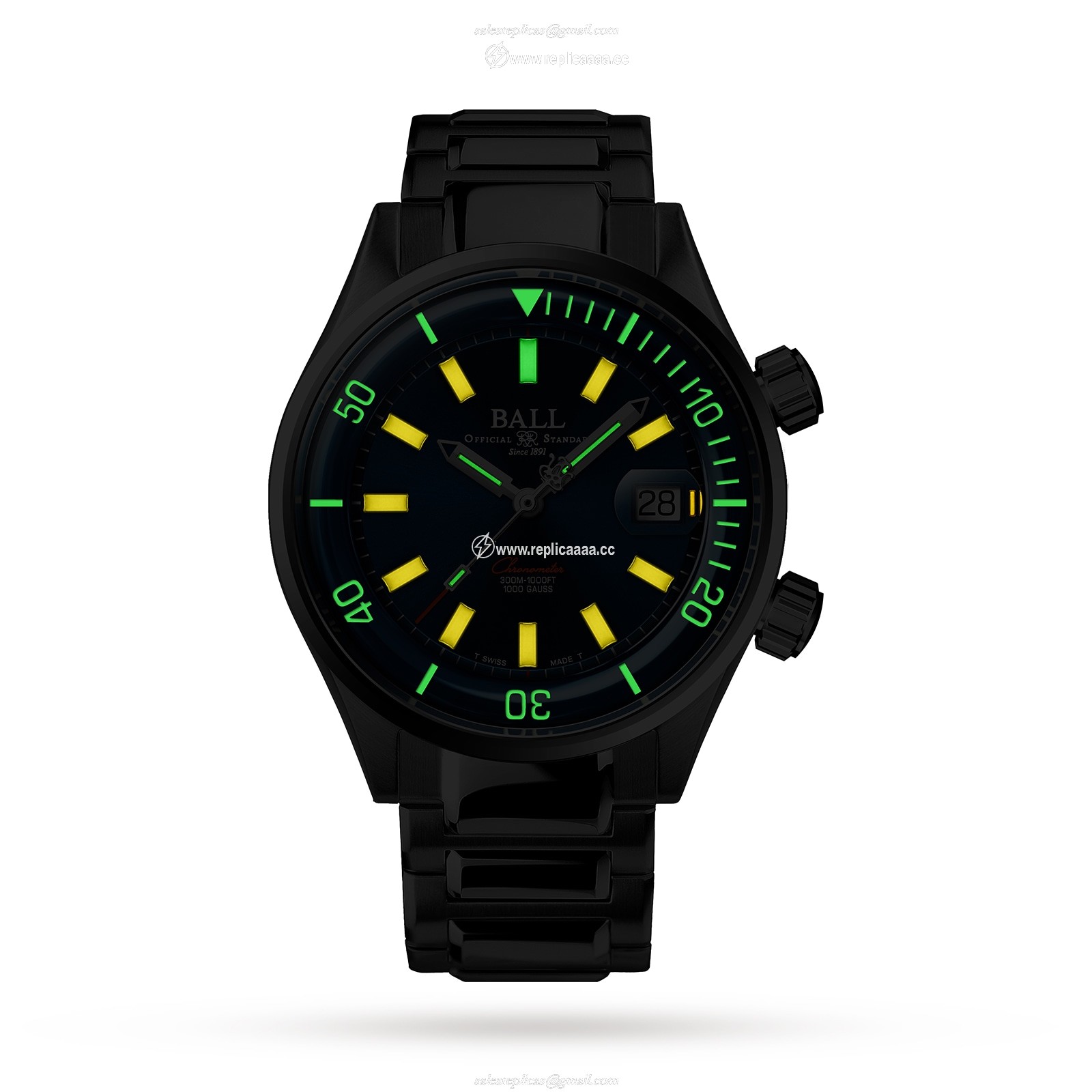 Replica BALL Engineer Master II Diver Chronometer 42mm Mens details Blue DM2280A-S1C-BE