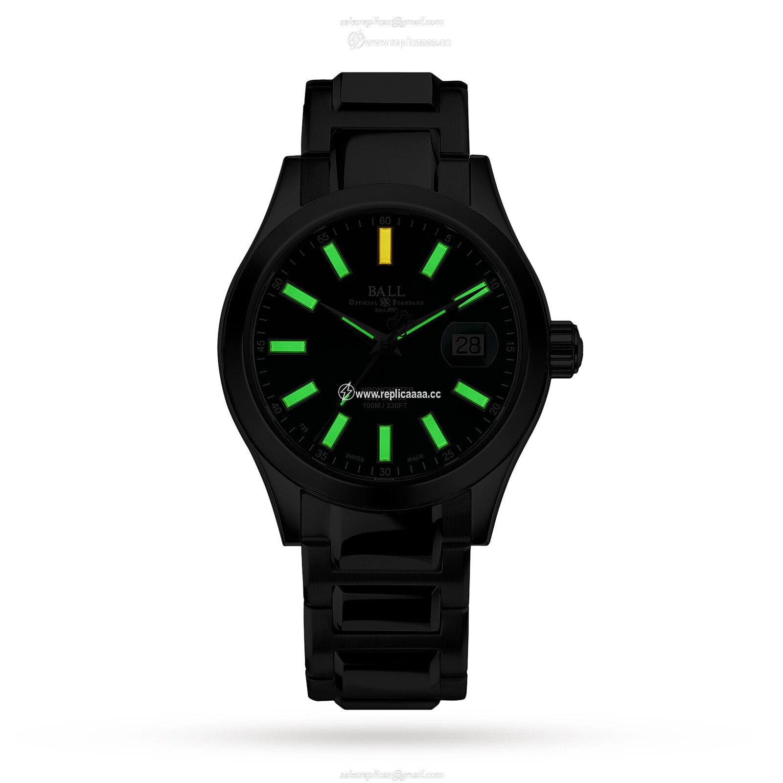 Replica BALL Engineer III Marvelight Chronometer 40mm Mens details Green NM9026C-S6CJ-GR