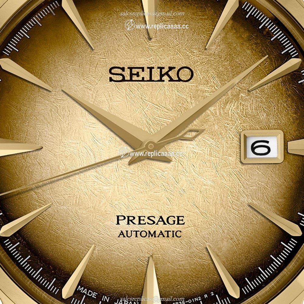 Replica Seiko "Half and half" Presage Cocktail Time European US exclusive 40.5mm Mens details SRPK48J1 2 Replica Seiko "Half and half" Presage Cocktail Time European US exclusive 40.5mm Mens details SRPK48J1