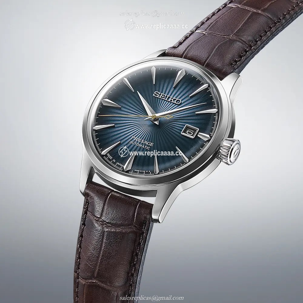 Replica Seiko Presage Cocktail Time 'Midnight Blue Moon' 39.52mm SRPK15J1