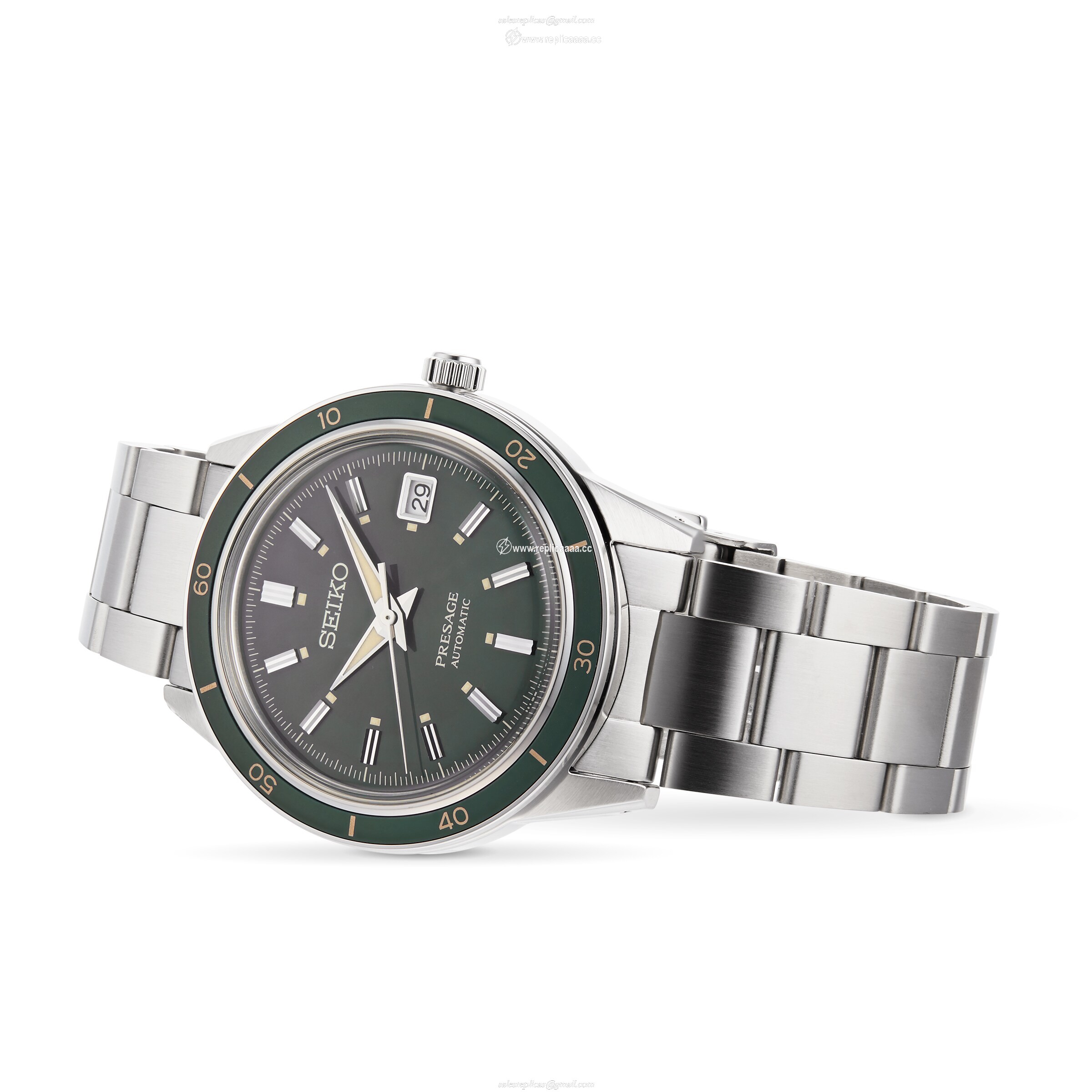 Replica Seiko Black 40.5mm Mens details SRPG07J1